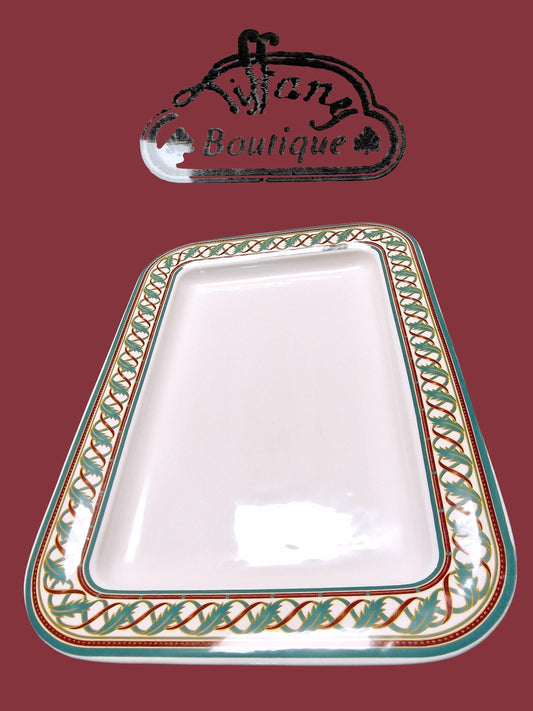 Tiffany xl xmas porcelain ceramic serving platter serveerschaal plateau christmas