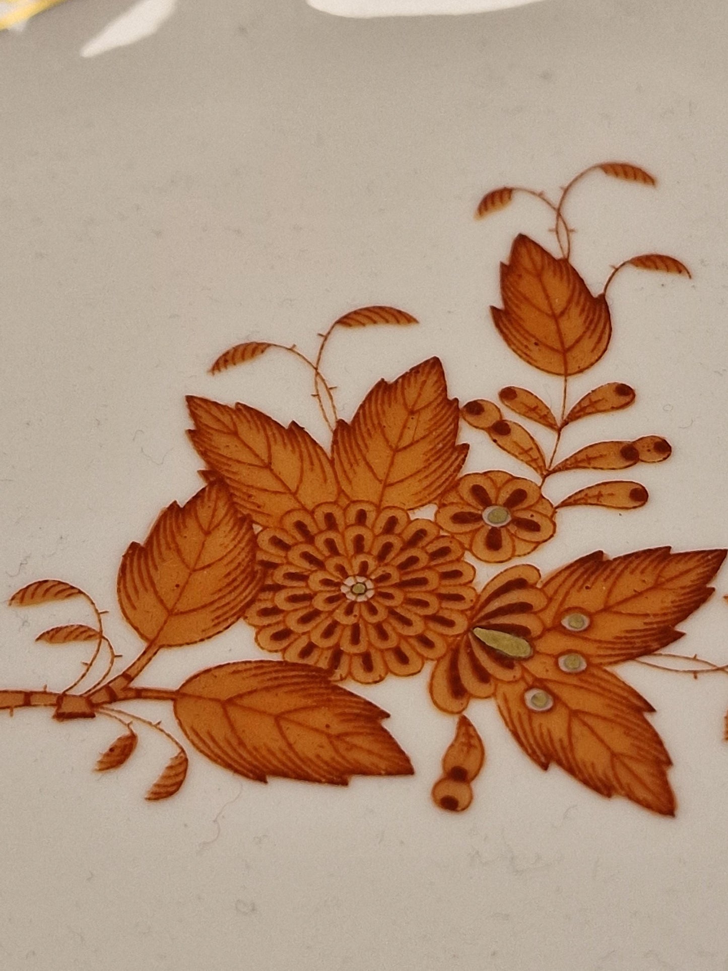 Apponyi red  Herend Hungary serving bowl