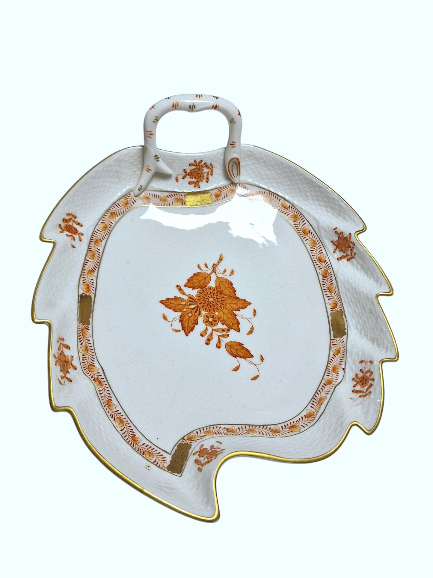 Apponyi red  Herend Hungary serving bowl