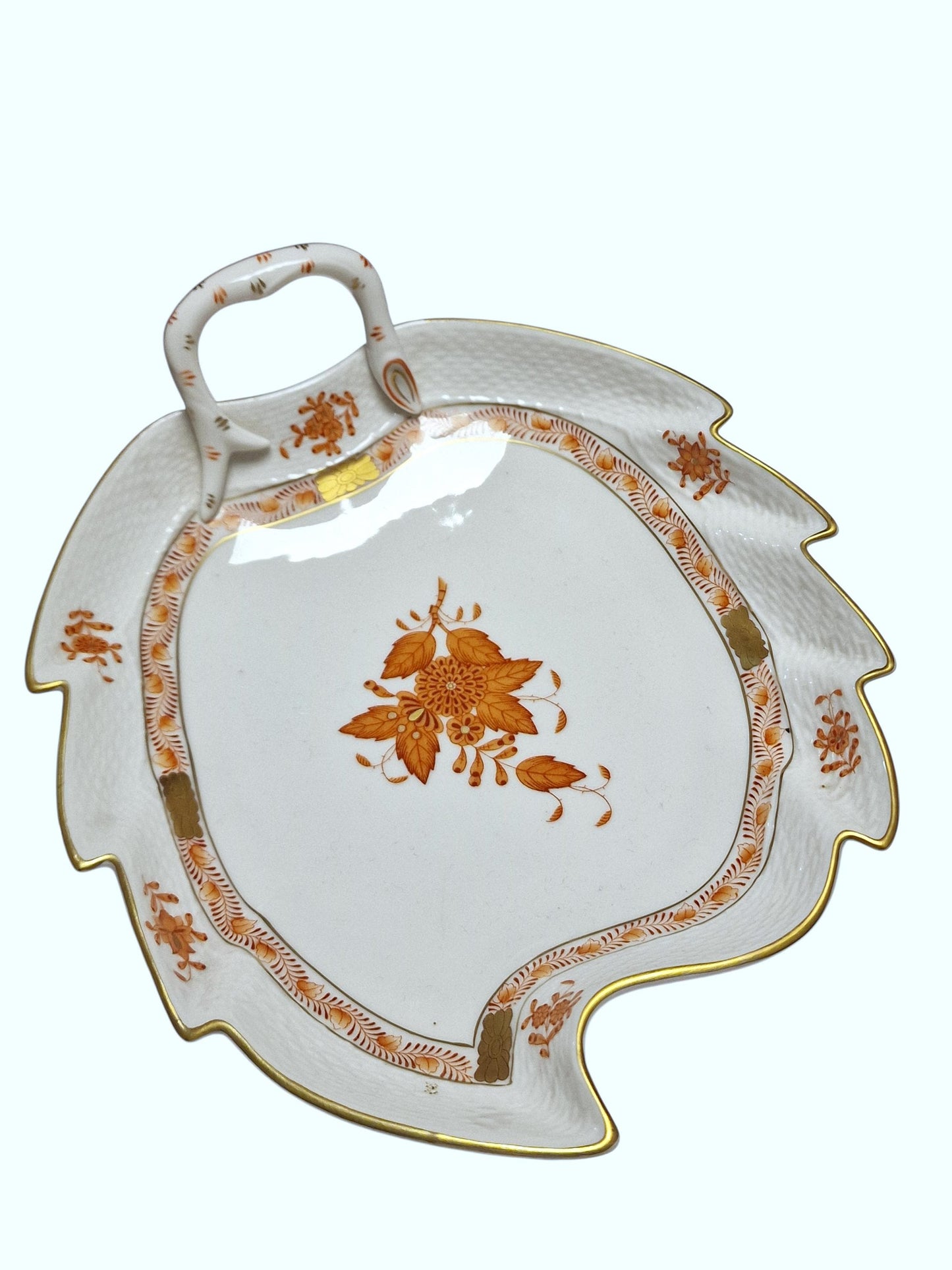 Apponyi red  Herend Hungary serving bowl