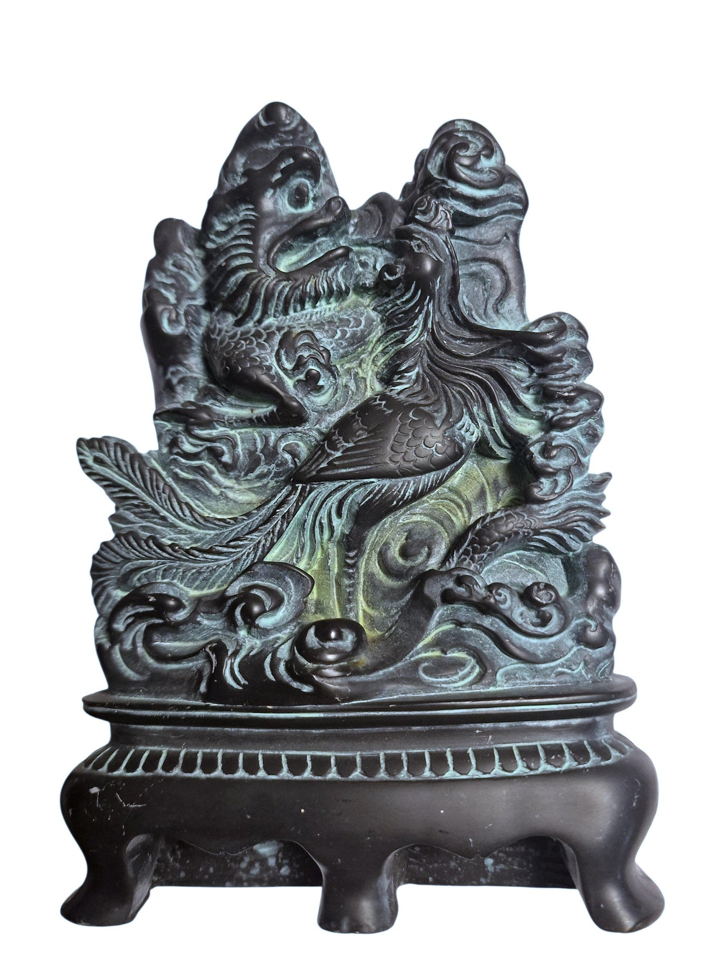 Carved Hardstone Phoenix Sculpture – China, 20th Century