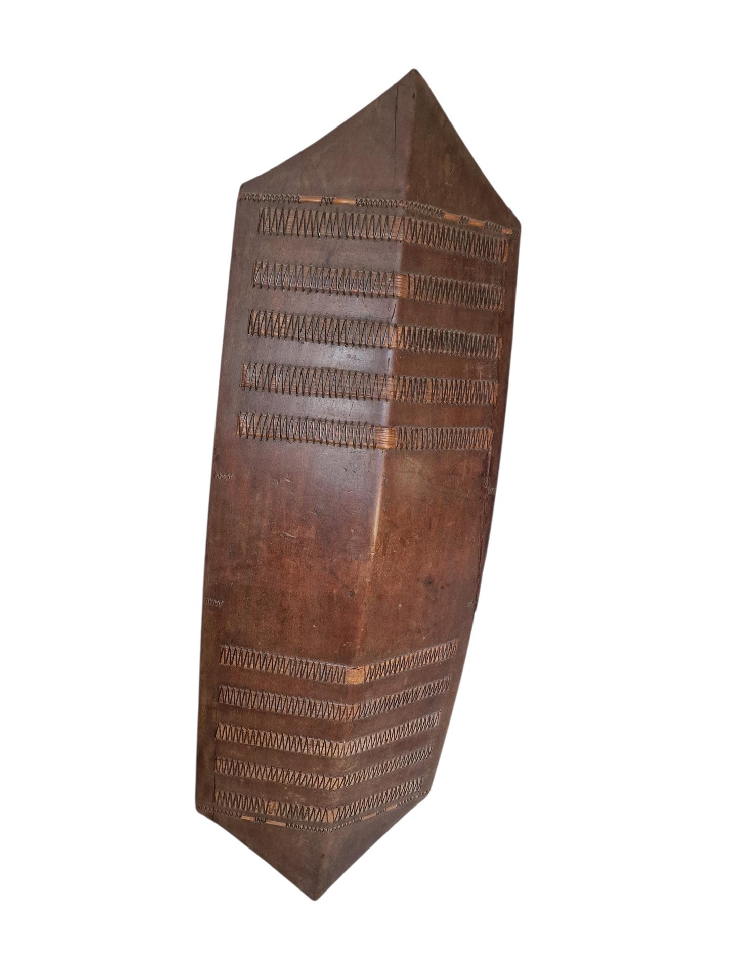 Authentic XL Dayak Mandau tribal shield – Borneo Tribal Headhunter tool. 19th