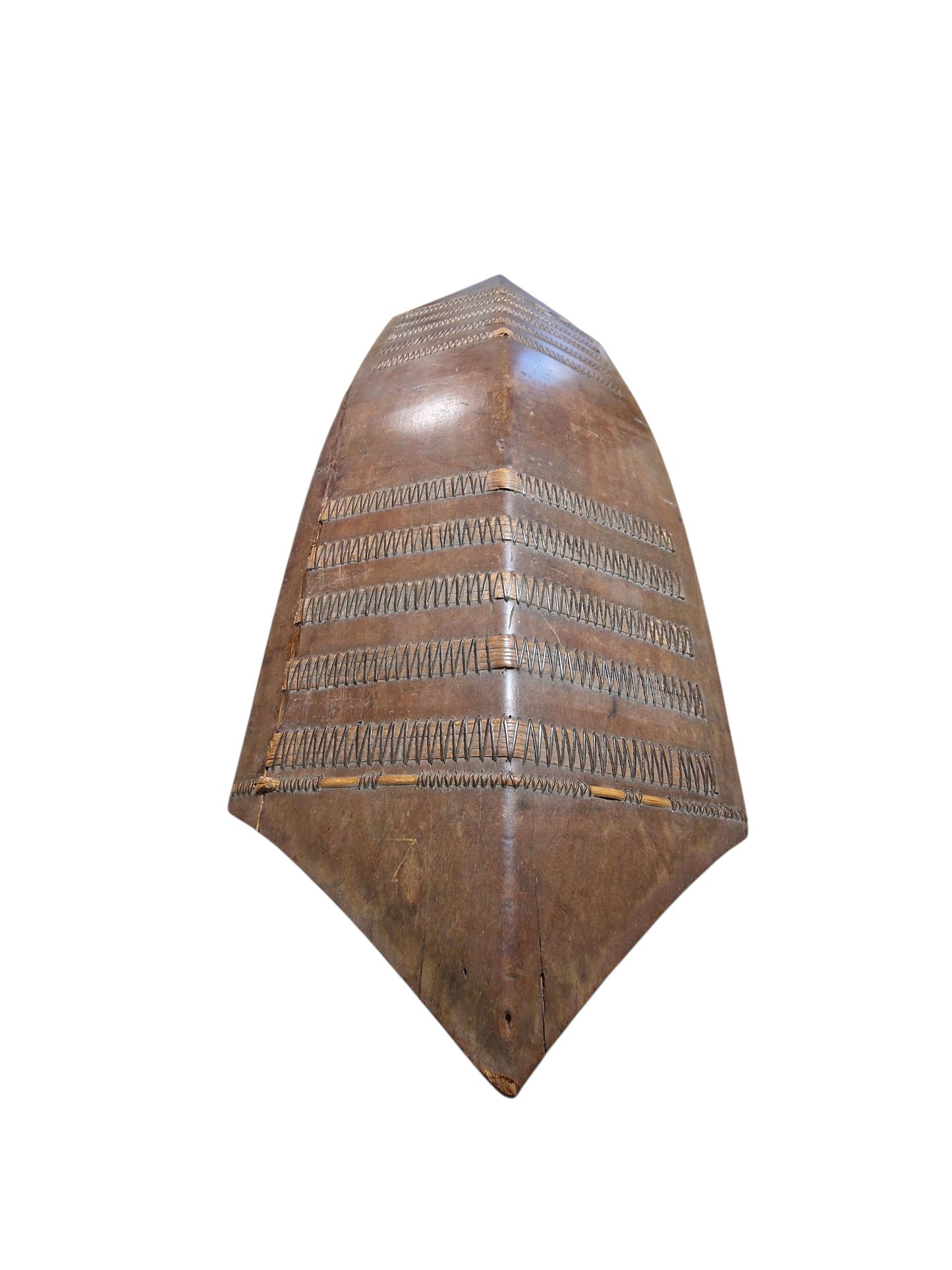 Authentic XL Dayak Mandau tribal shield – Borneo Tribal Headhunter tool. 19th
