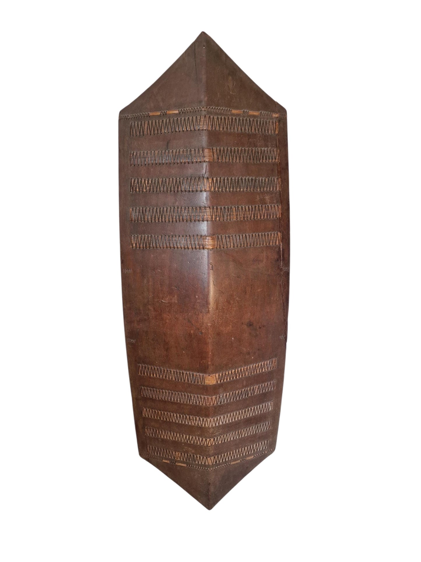 Authentic XL Dayak Mandau tribal shield – Borneo Tribal Headhunter tool. 19th