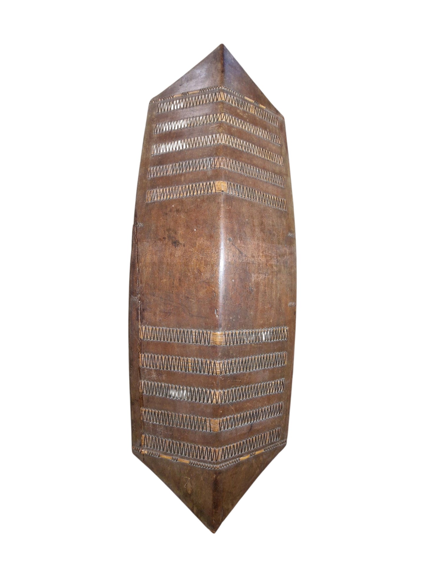 Authentic XL Dayak Mandau tribal shield – Borneo Tribal Headhunter tool. 19th