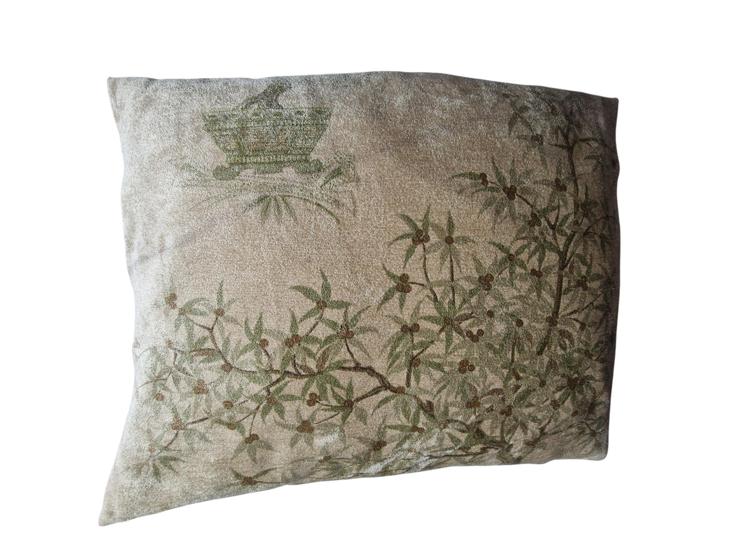 A set of 2 opulent victorian cushions, Sierkussens, filled feather, vintage cushion pillow gobelin