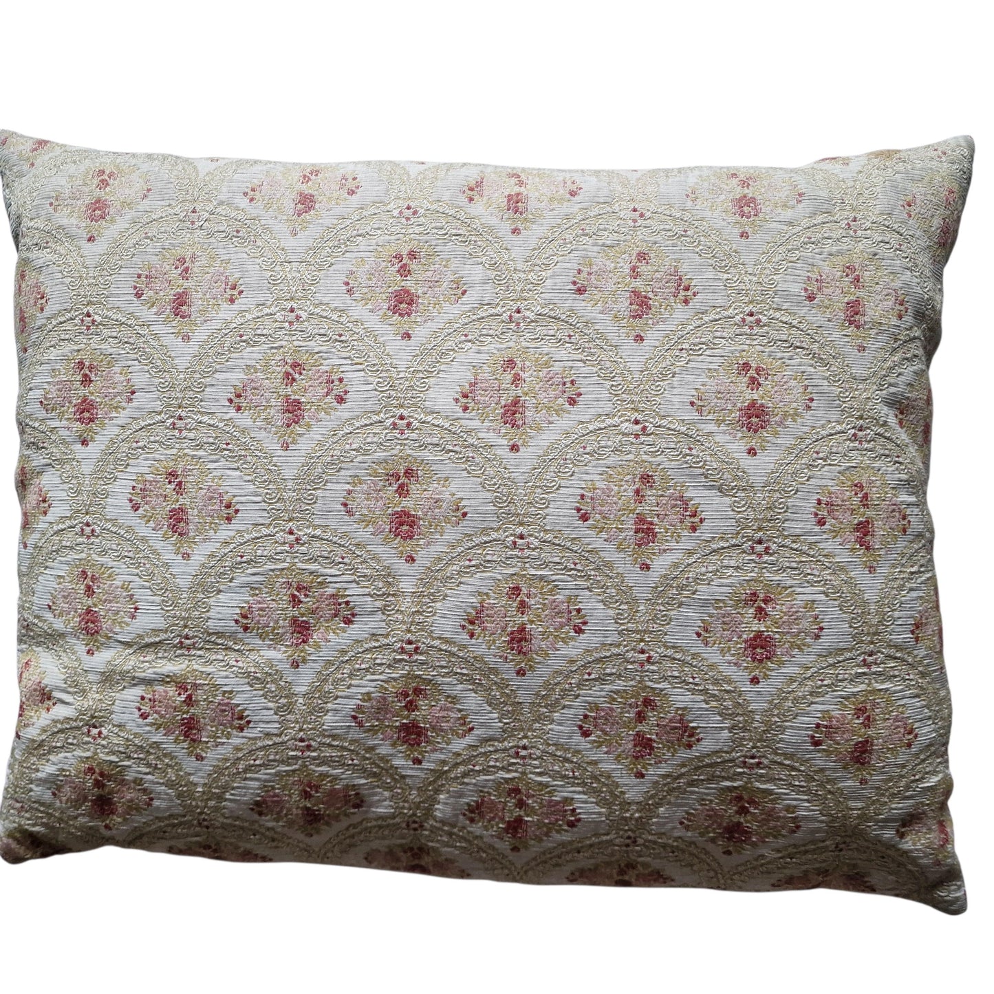 A set of 2 opulent victorian cushions, Sierkussens, filled feather, vintage cushion pillow gobelin