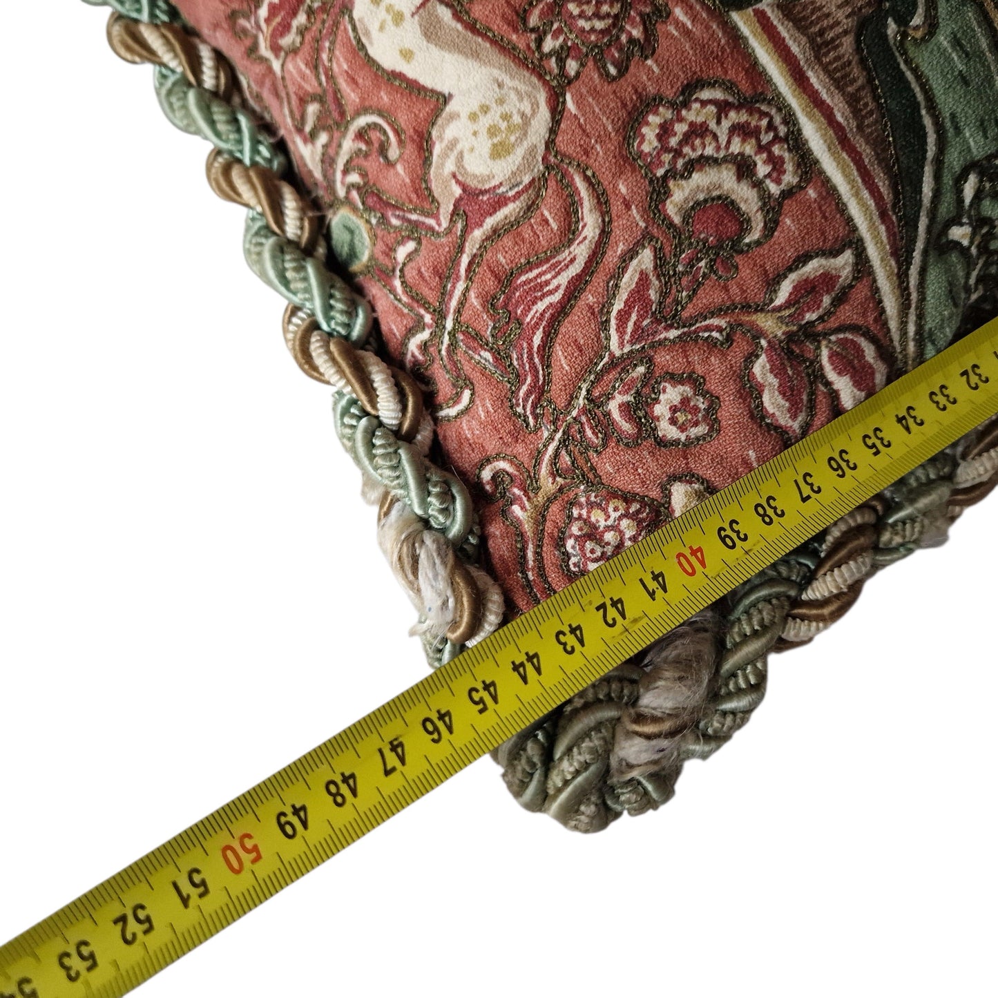 An opulent victorian cushion, Sierkussen, filled feather, vintage cushion pillow gobelin cottage huntinglodge fauteuil