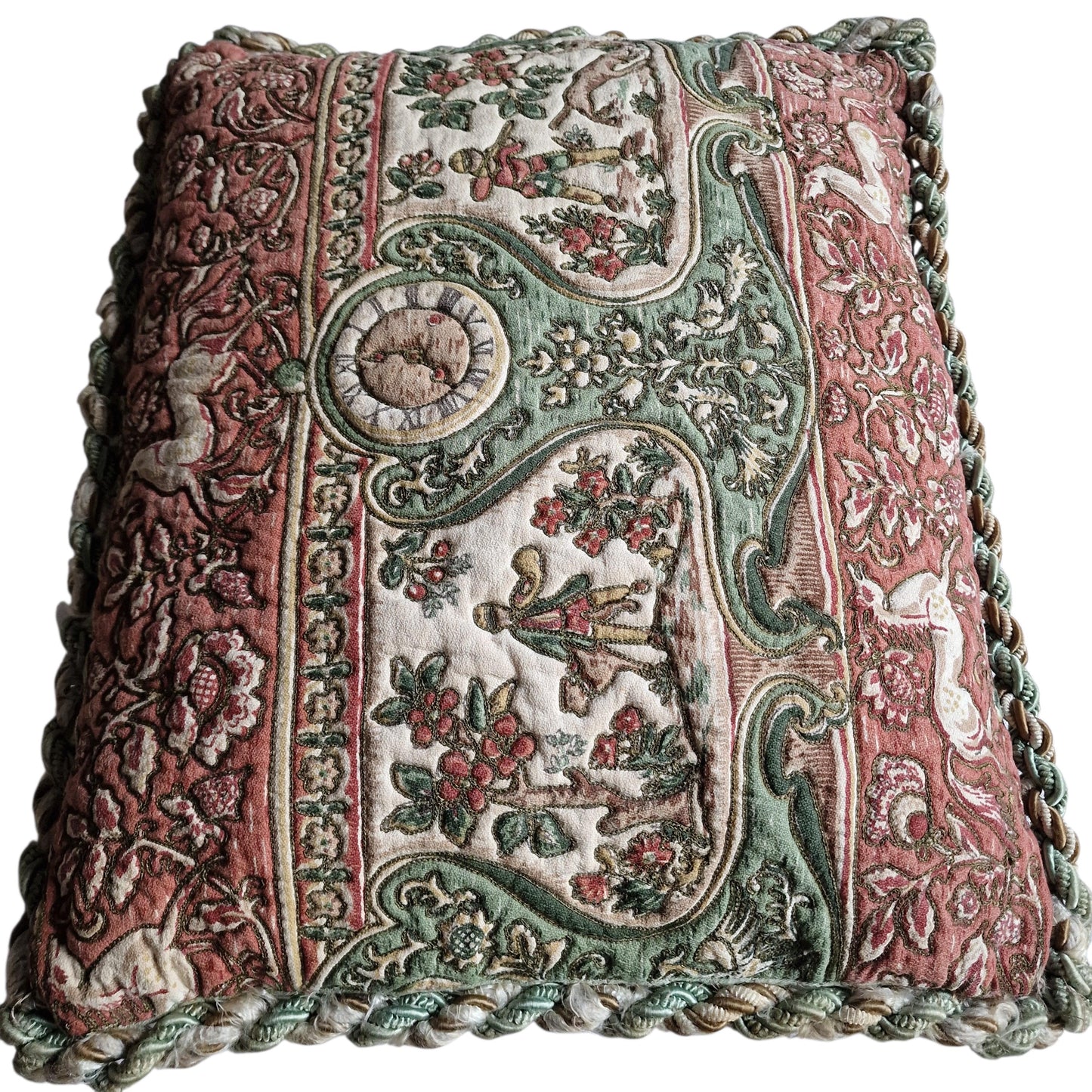 An opulent victorian cushion, Sierkussen, filled feather, vintage cushion pillow gobelin cottage huntinglodge fauteuil
