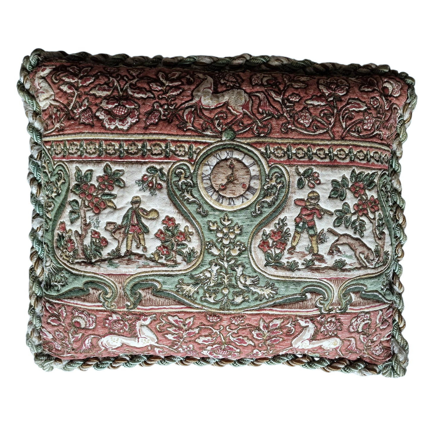 An opulent victorian cushion, Sierkussen, filled feather, vintage cushion pillow gobelin cottage huntinglodge fauteuil
