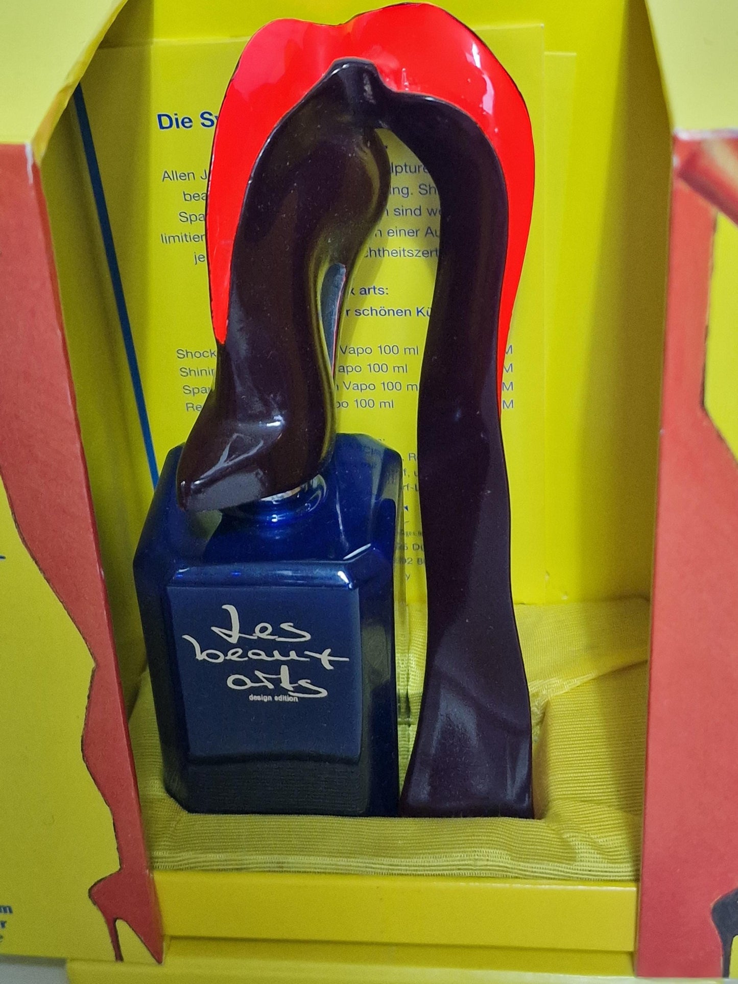 Allen Jones Les Beaux Arts Perfume Bottle Sculpture, Cold Painted Bronze, Collectible Art