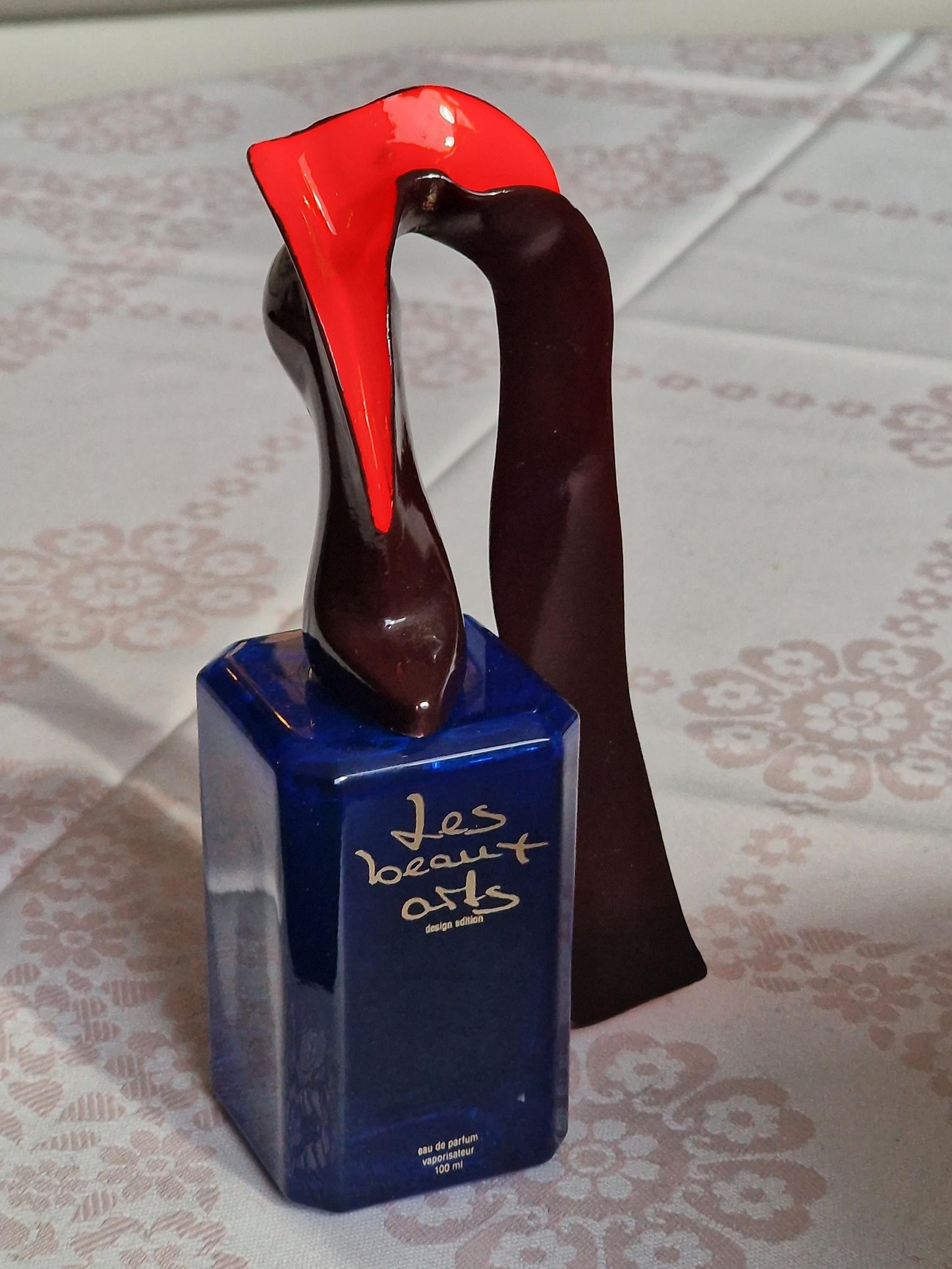 Allen Jones Les Beaux Arts Perfume Bottle Sculpture, Cold Painted Bronze, Collectible Art