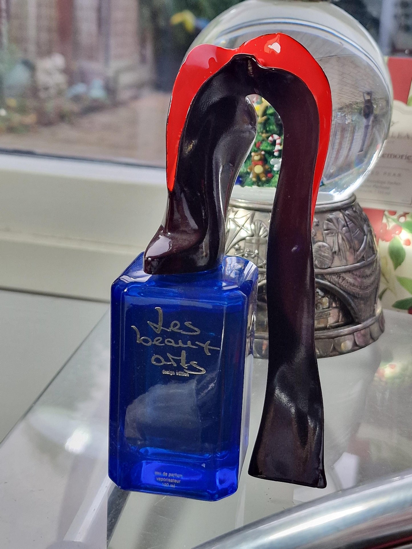 Allen Jones Les Beaux Arts Perfume Bottle Sculpture, Cold Painted Bronze, Collectible Art