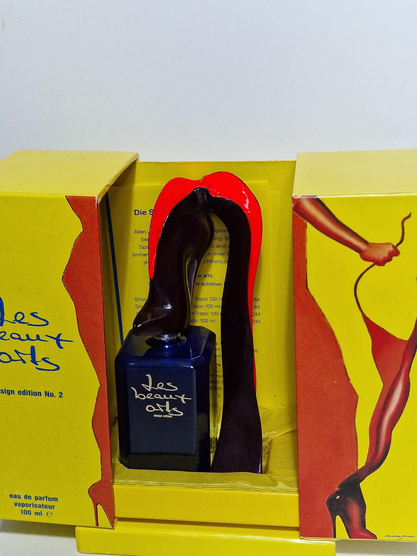 Allen Jones Les Beaux Arts Perfume Bottle Sculpture, Cold Painted Bronze, Collectible Art