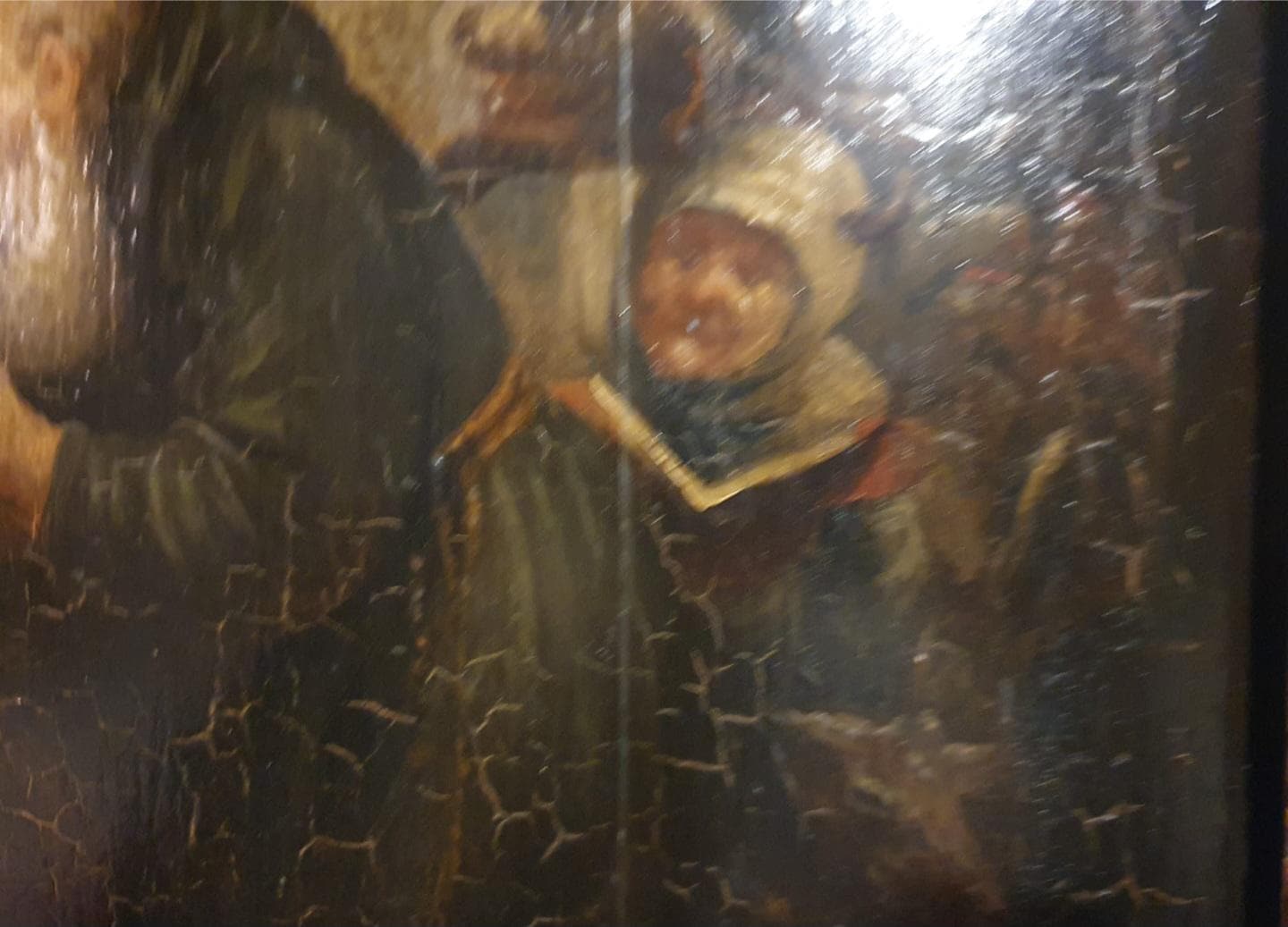 17th Century Dutch Vanitas Oil Painting, Praying Clergyman, Skull