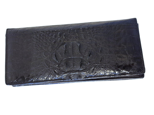 Krokodillen lakleer portemonnee croco snake vintage wallet laquerer laque leather