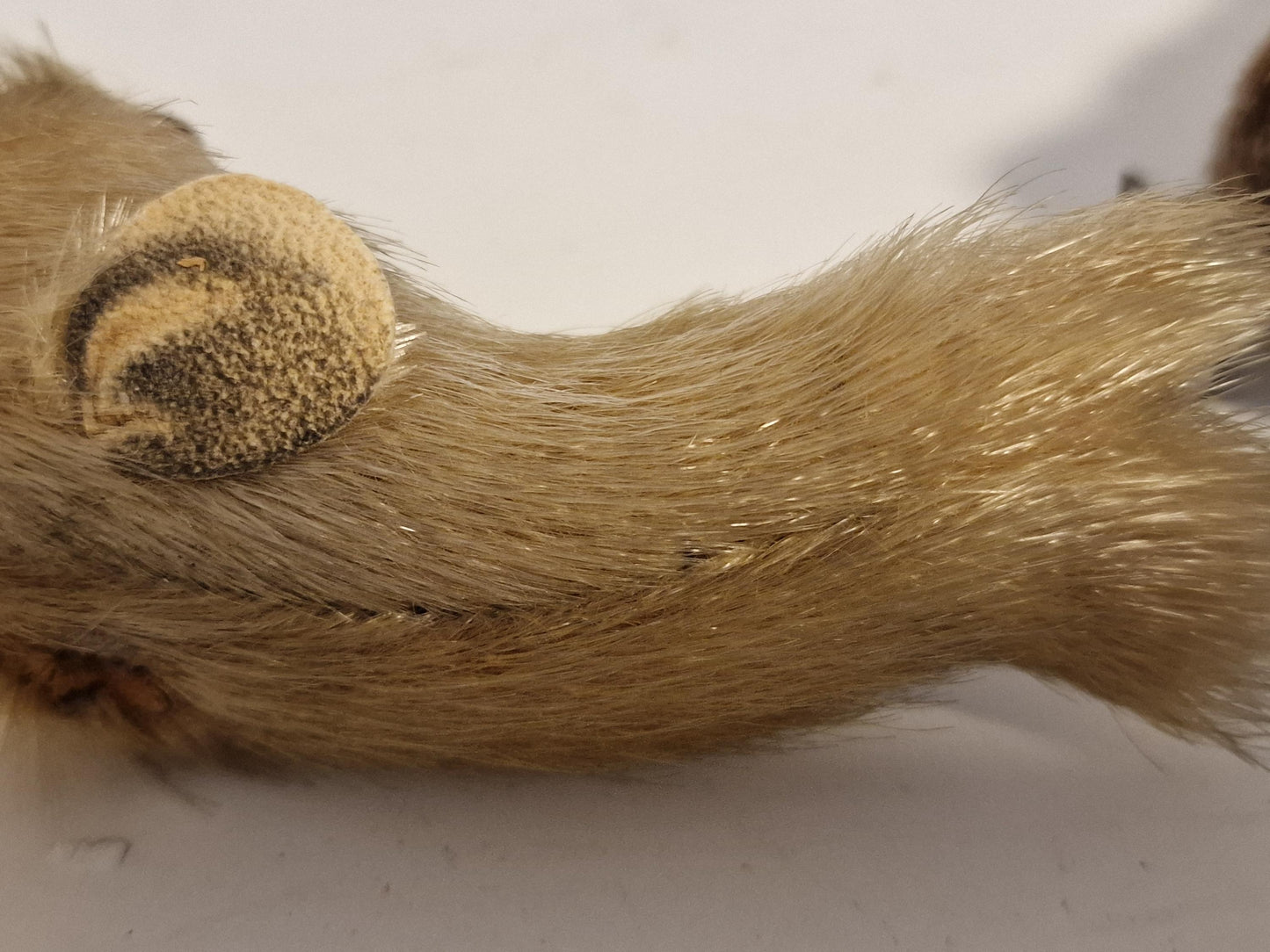 2 vintage beestjes met bont fur knuffel diertjes animal berlin mcm midcentury tourism