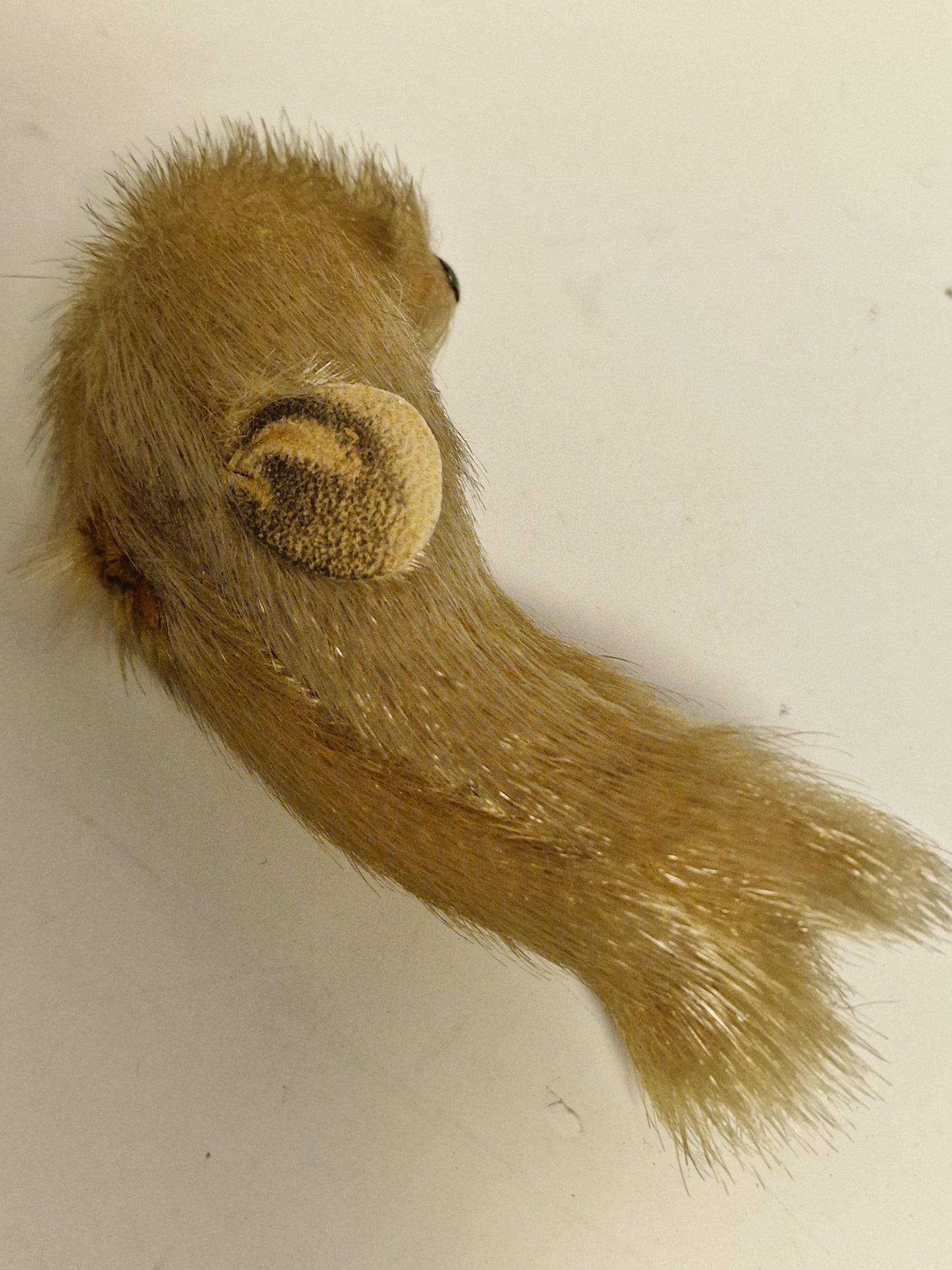 2 vintage beestjes met bont fur knuffel diertjes animal berlin mcm midcentury tourism