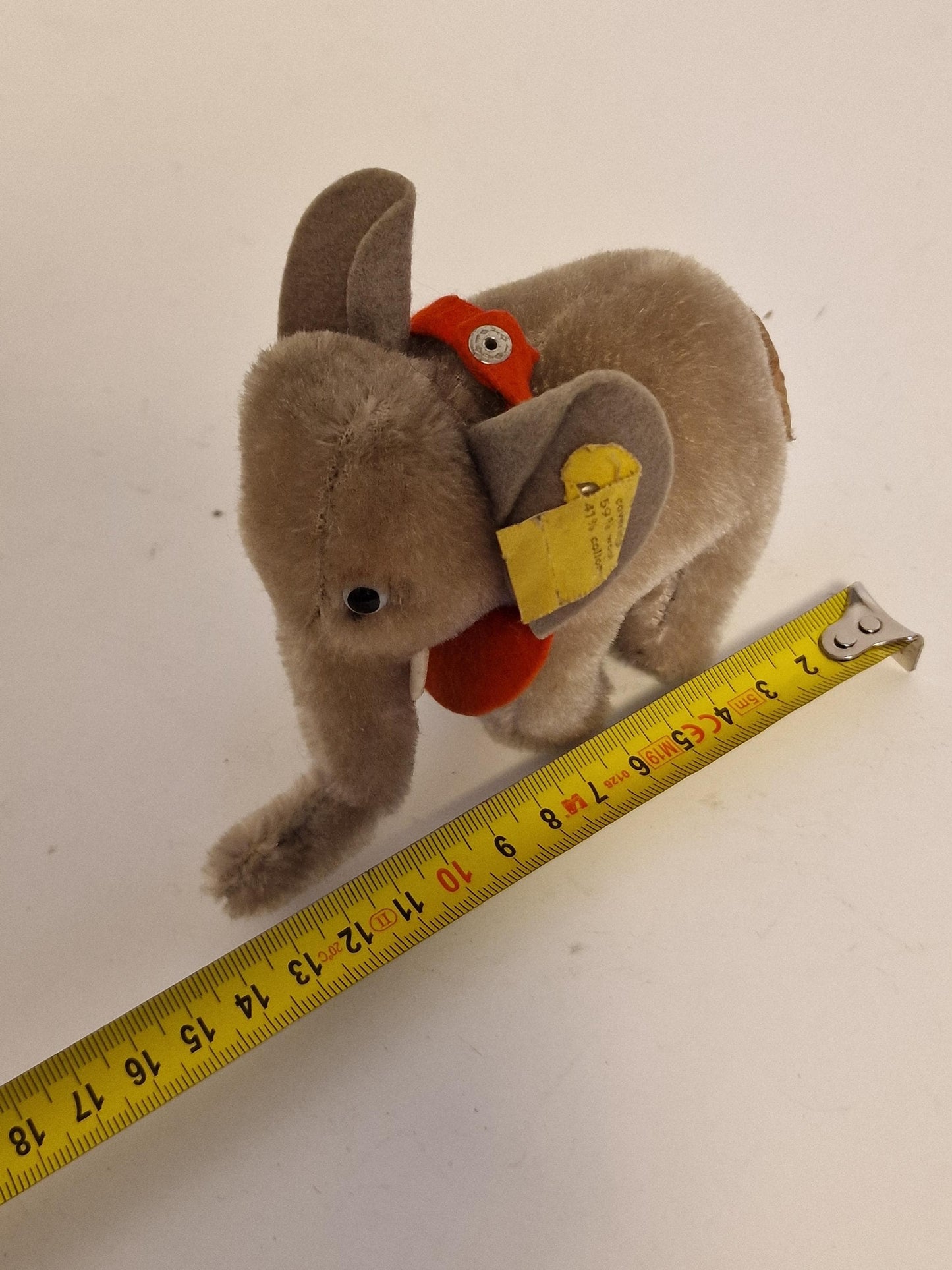 Steiff elephant vintage, old olifant  beestje met label toy nr 6013.00