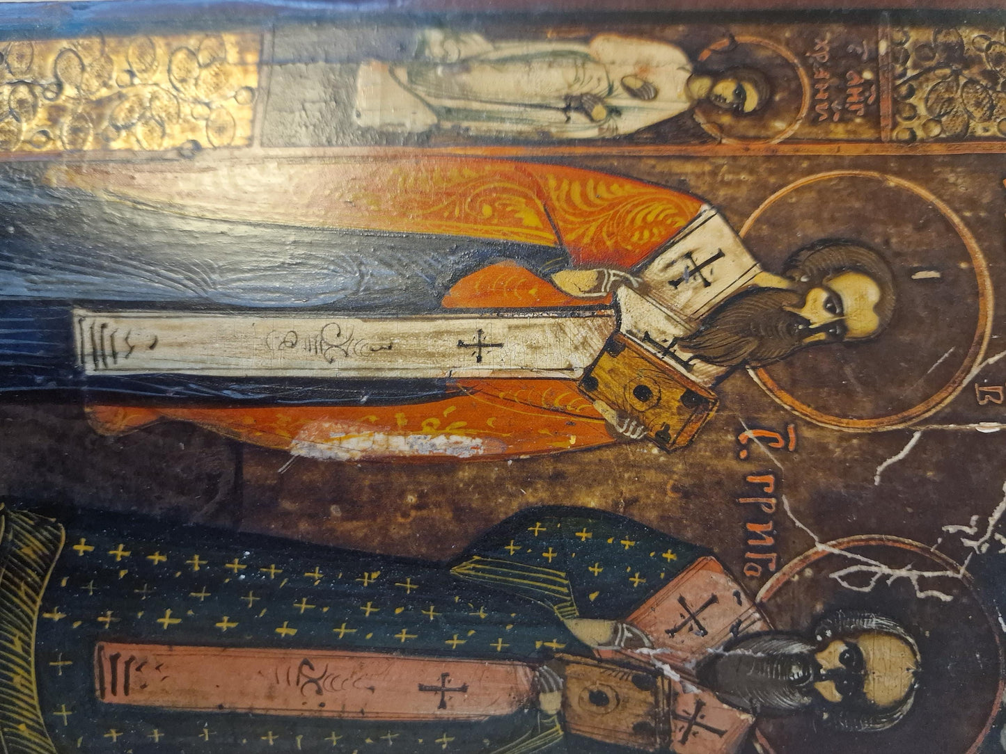 19th Century Russian Orthodox Icon - The Three Holy Hierarchs