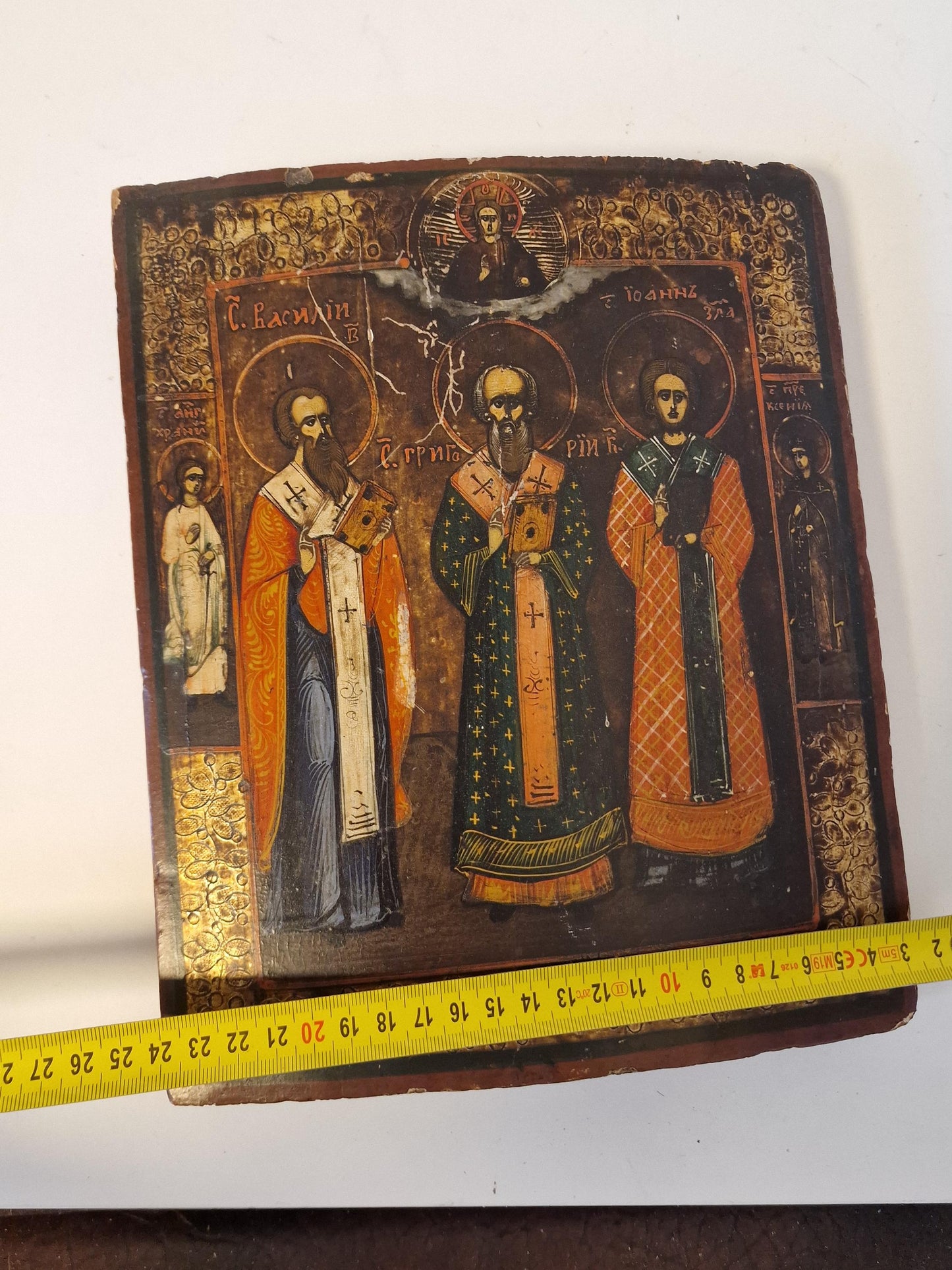 19th Century Russian Orthodox Icon - The Three Holy Hierarchs