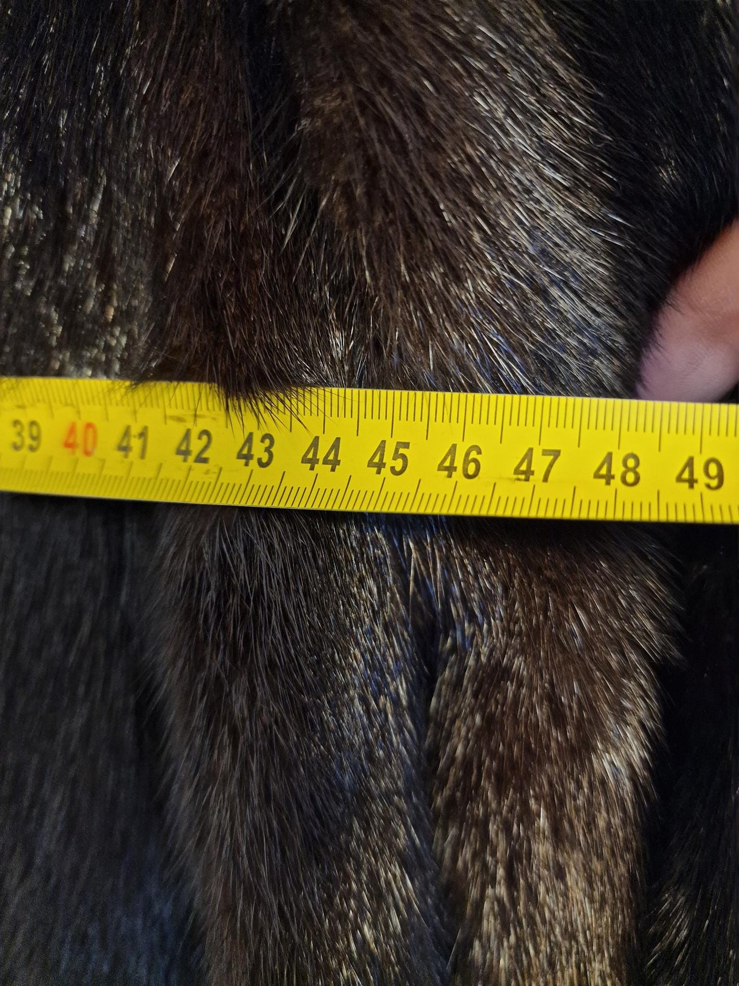 Vintage 1970s Mink Fur Coat, Dark Brown German Made Luxury Winter Coat, Women's L