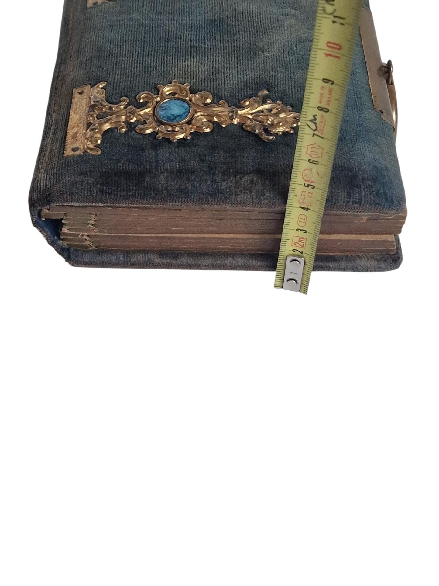 Victorian Photo Album, Ornate gold metal Mounts, with photos , 1860s-1880s, monogram and dated 1867
