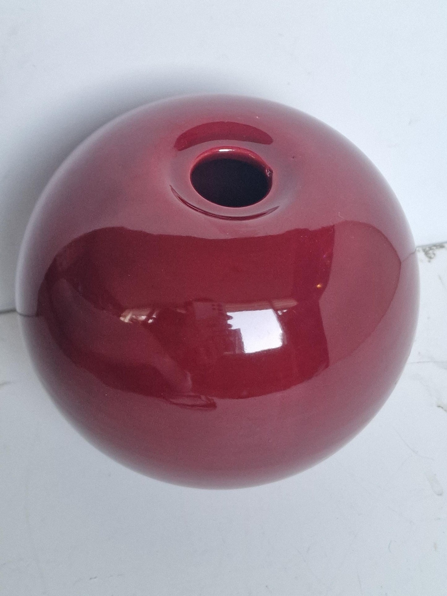 Sergio Asti Red Ceramic Vase, Gabbianelli Italian Pottery, 1960s Mid-Century Modern
