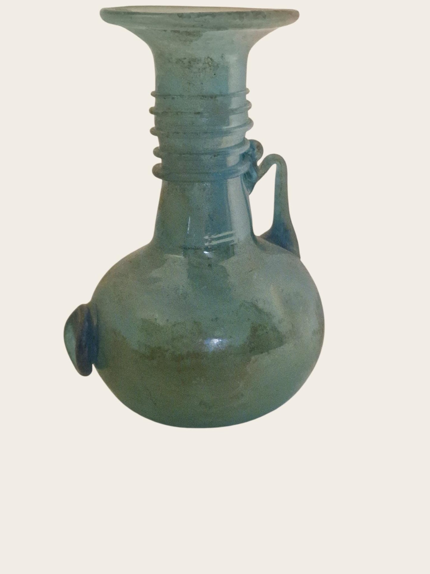 Roman vase blue iriserend medicine oil bottle jug