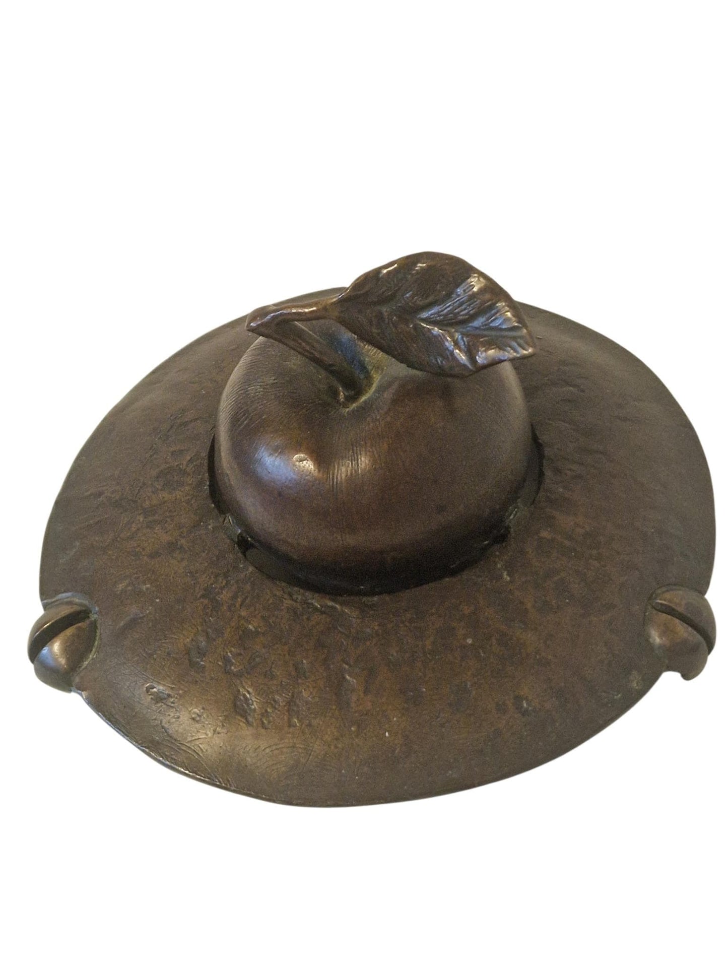 Bronze apple object / lid art