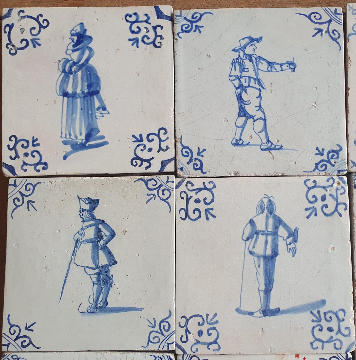 17th Delft tiles was  made around 1650 and depicts a crafts set of 20