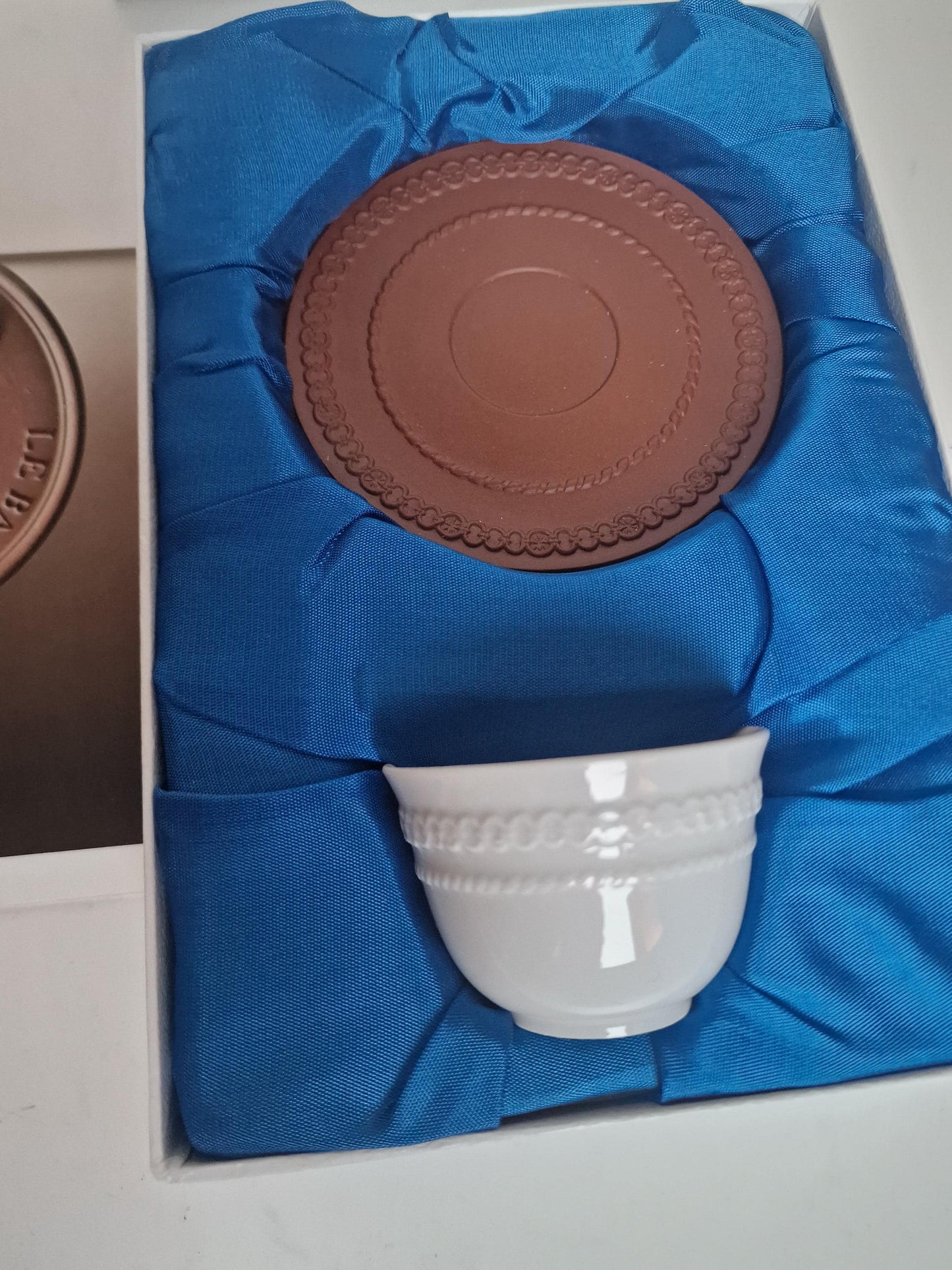 Meissen Biscuit Cup and Saucer, Limited Edition Porcelain, Collectible Service