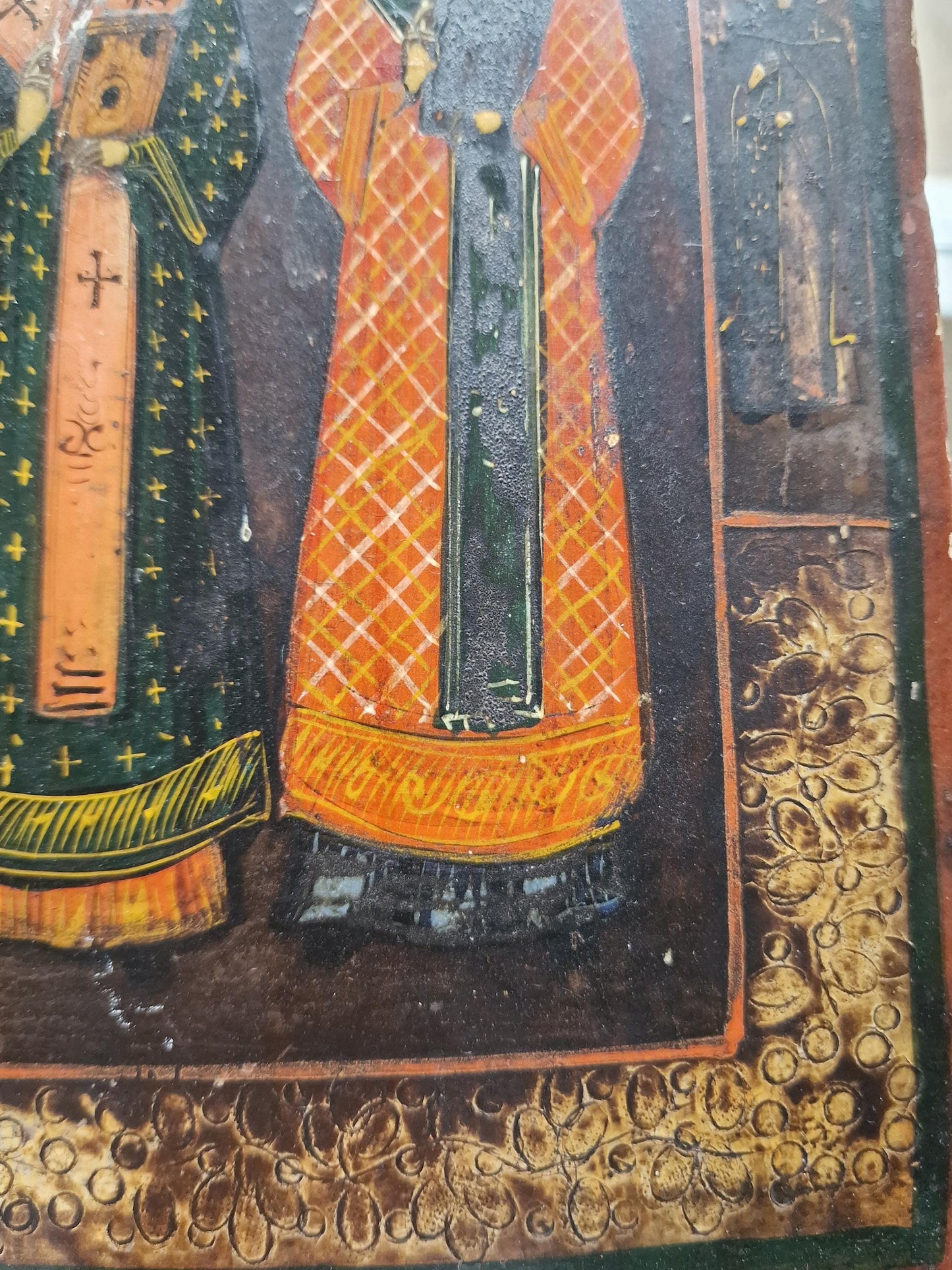 19th Century Russian Orthodox Icon - The Three Holy Hierarchs