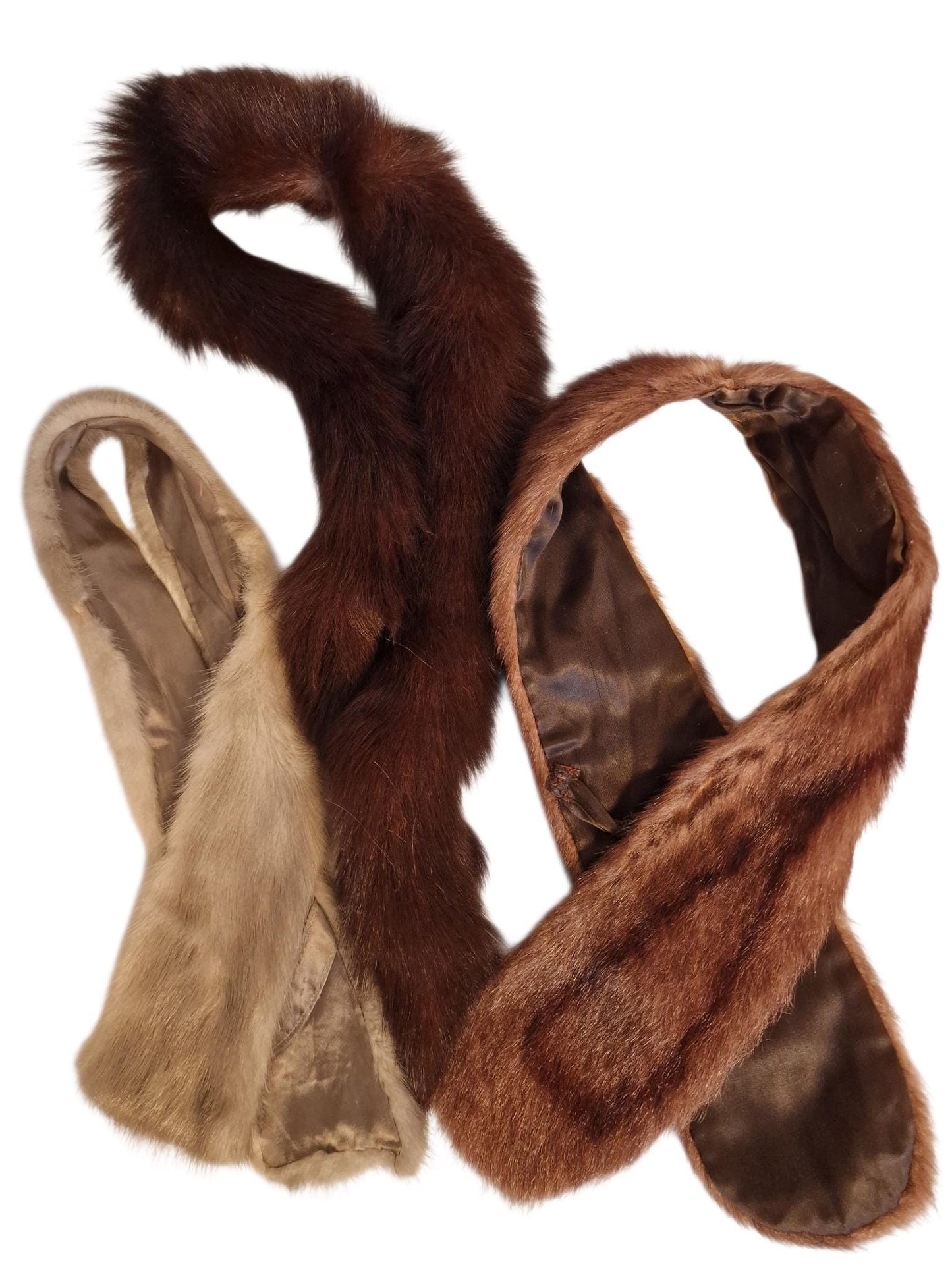 Vintage Mink  Shawl Collar Scarf – Wrap
