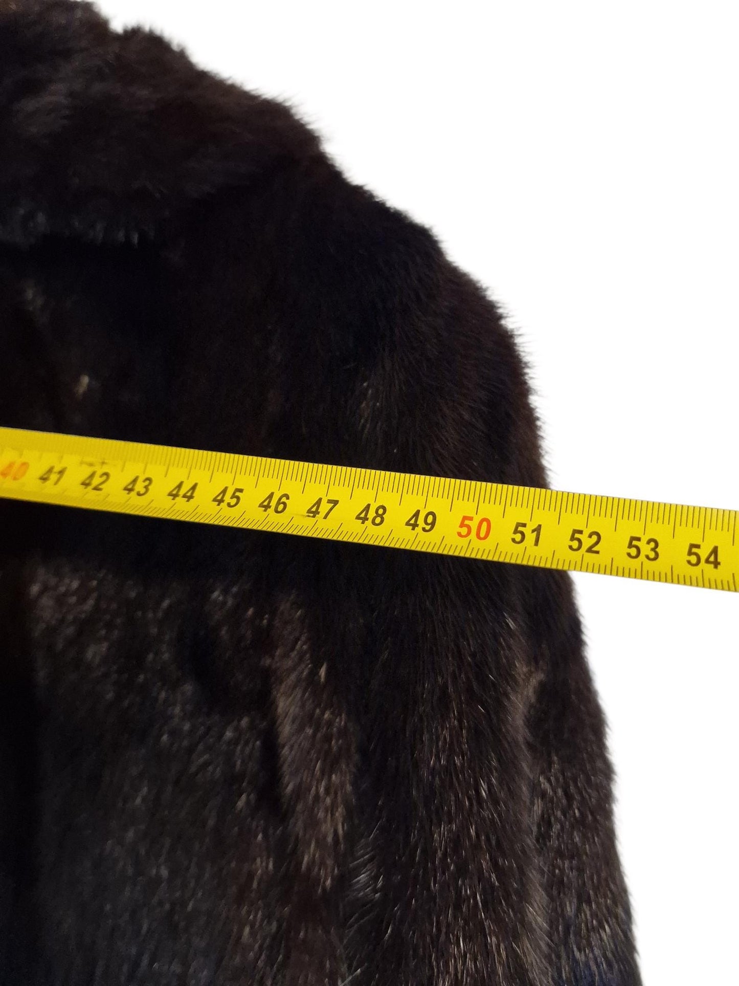 Vintage 1970s Mink Fur Coat, Dark Brown German Made Luxury Winter Coat, Women's L