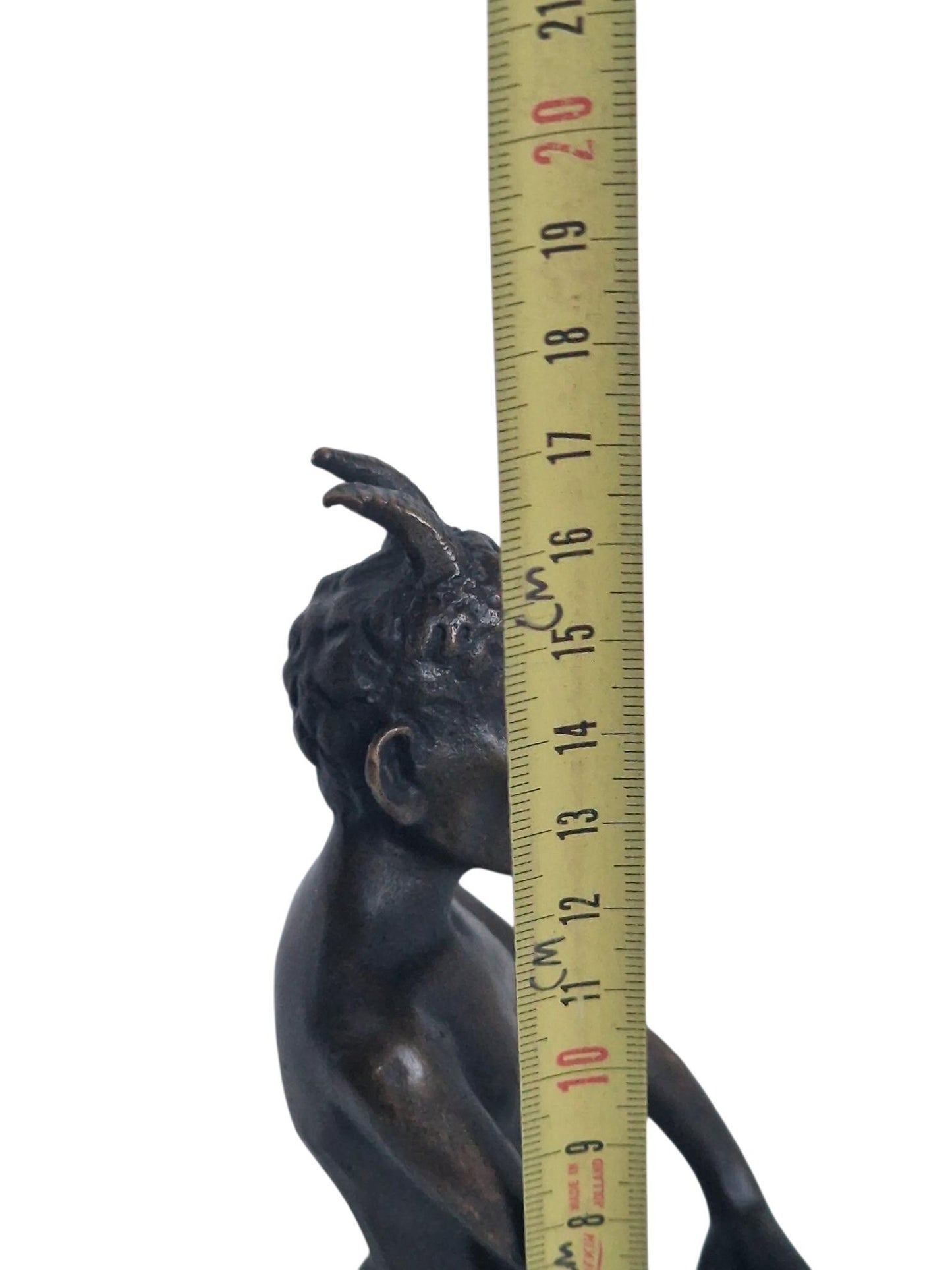Fritz bergmann , 'your horny little devil' , vienna bronze, bronze erotic fun sculpture, large model