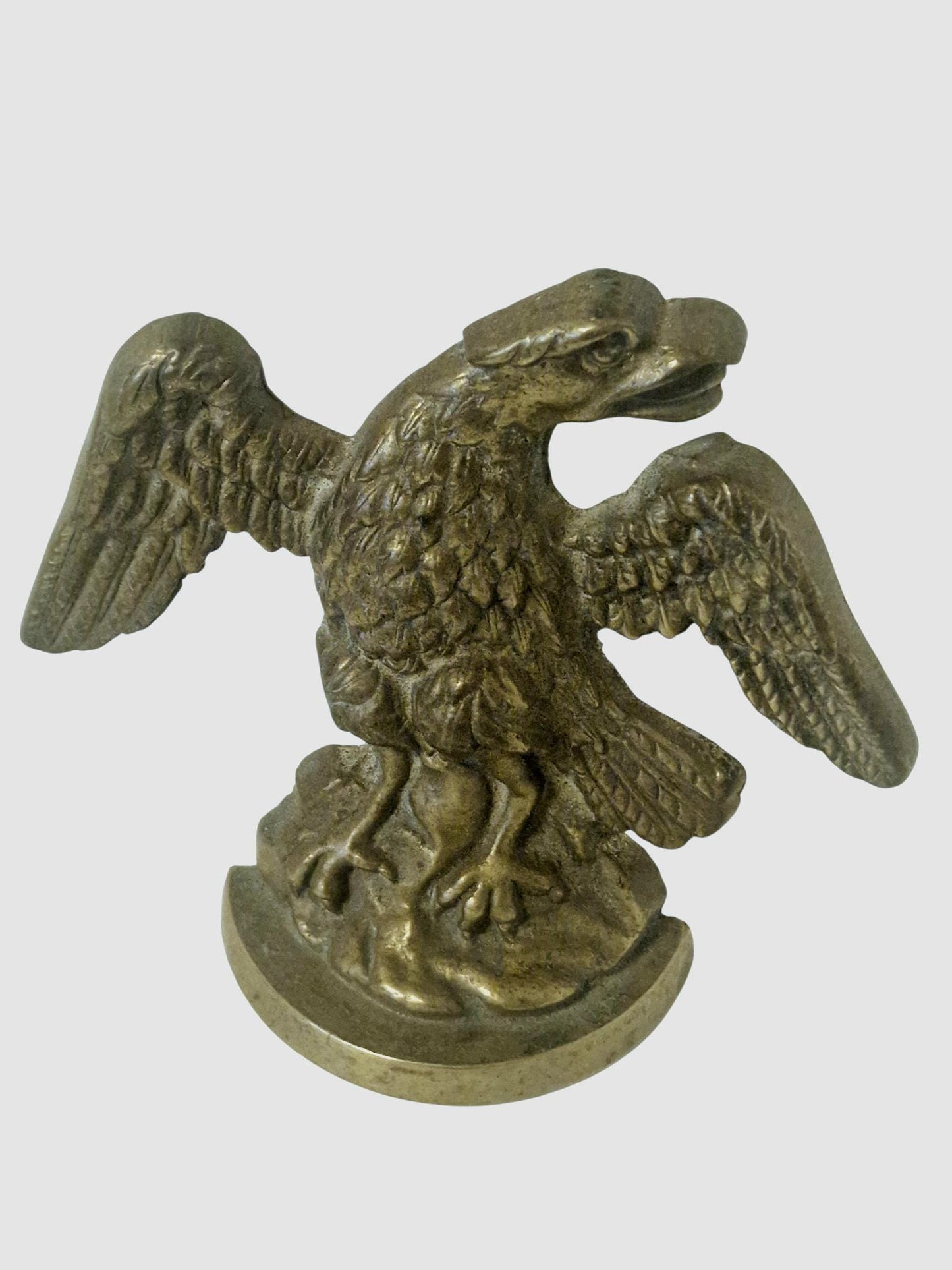 Doorstop phoenix adler old vintage brass doorstopper