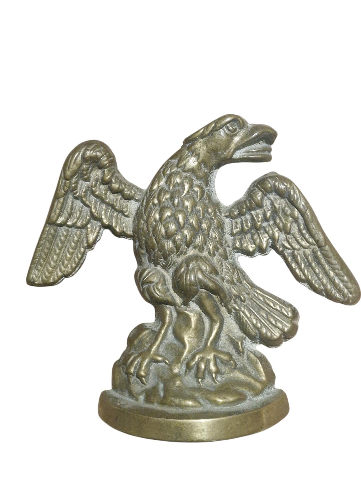Doorstop phoenix adler old vintage brass doorstopper