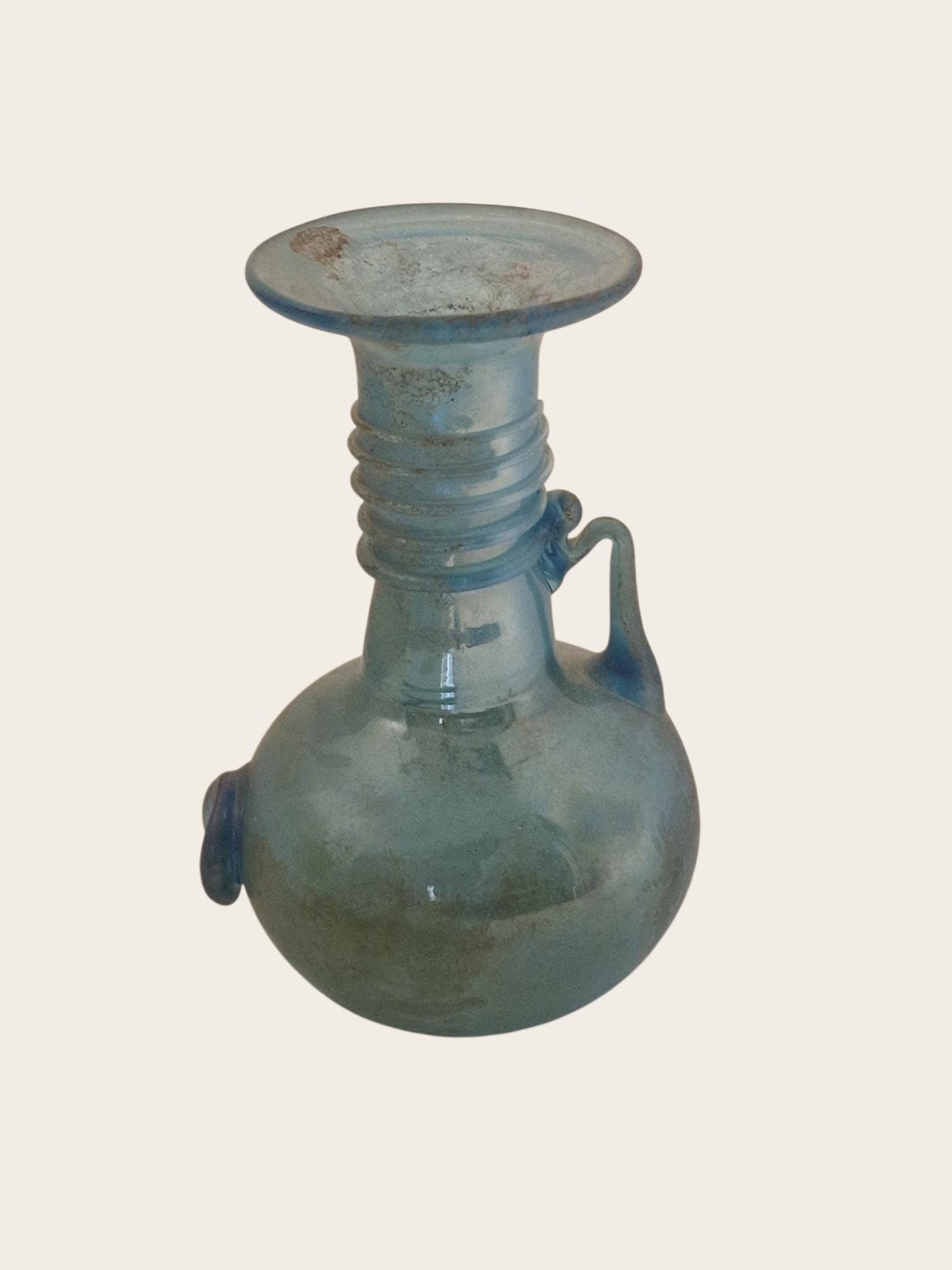 Roman vase blue iriserend medicine oil bottle jug