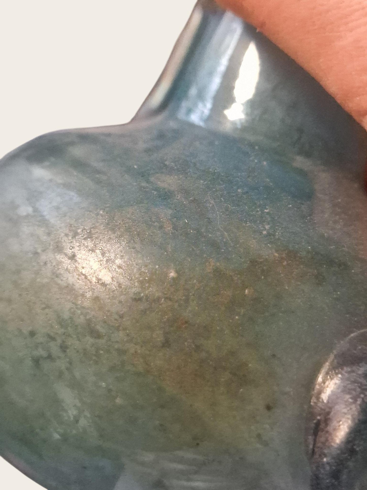 Roman vase blue iriserend medicine oil bottle jug