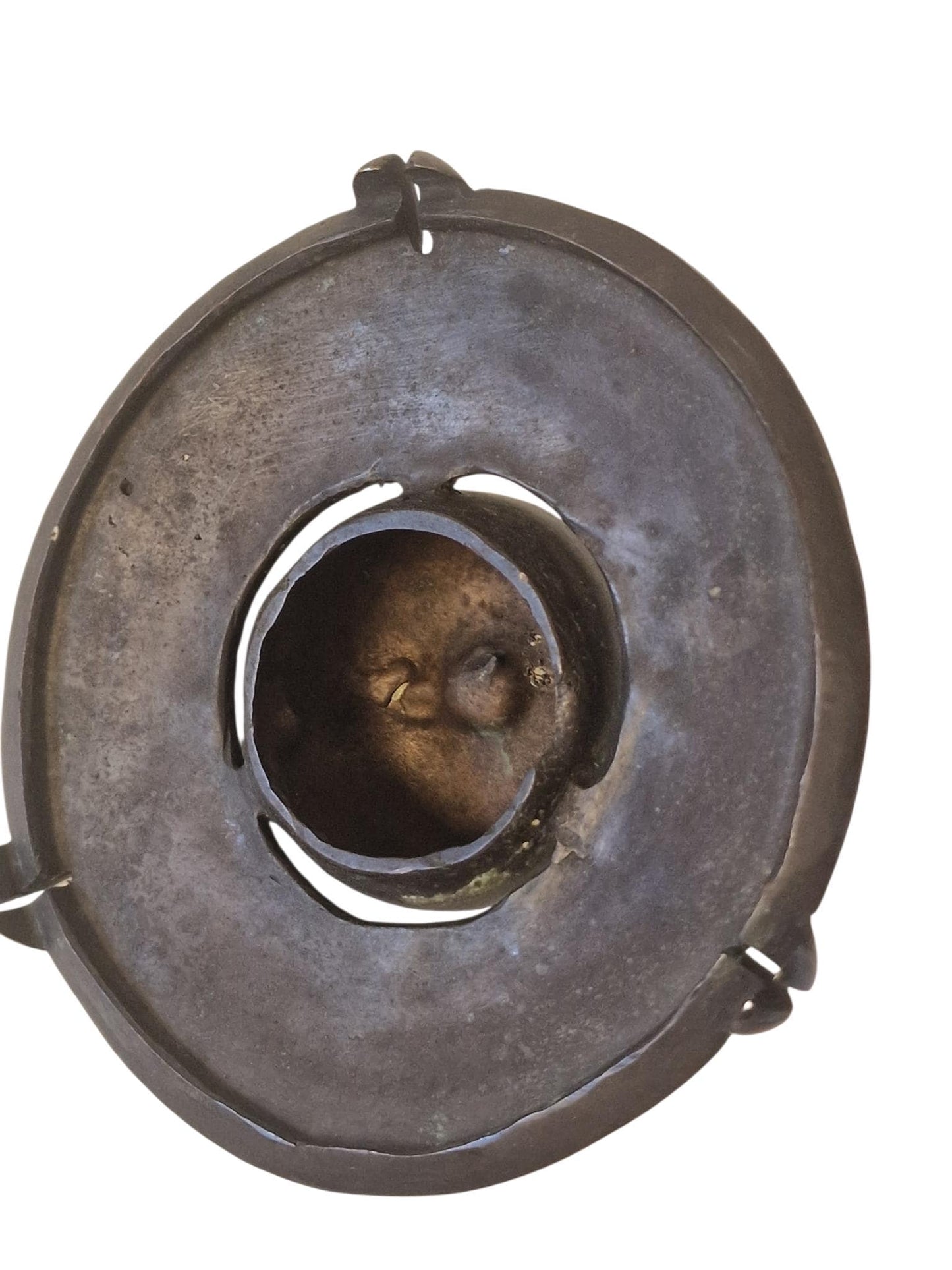 Bronze apple object / lid art