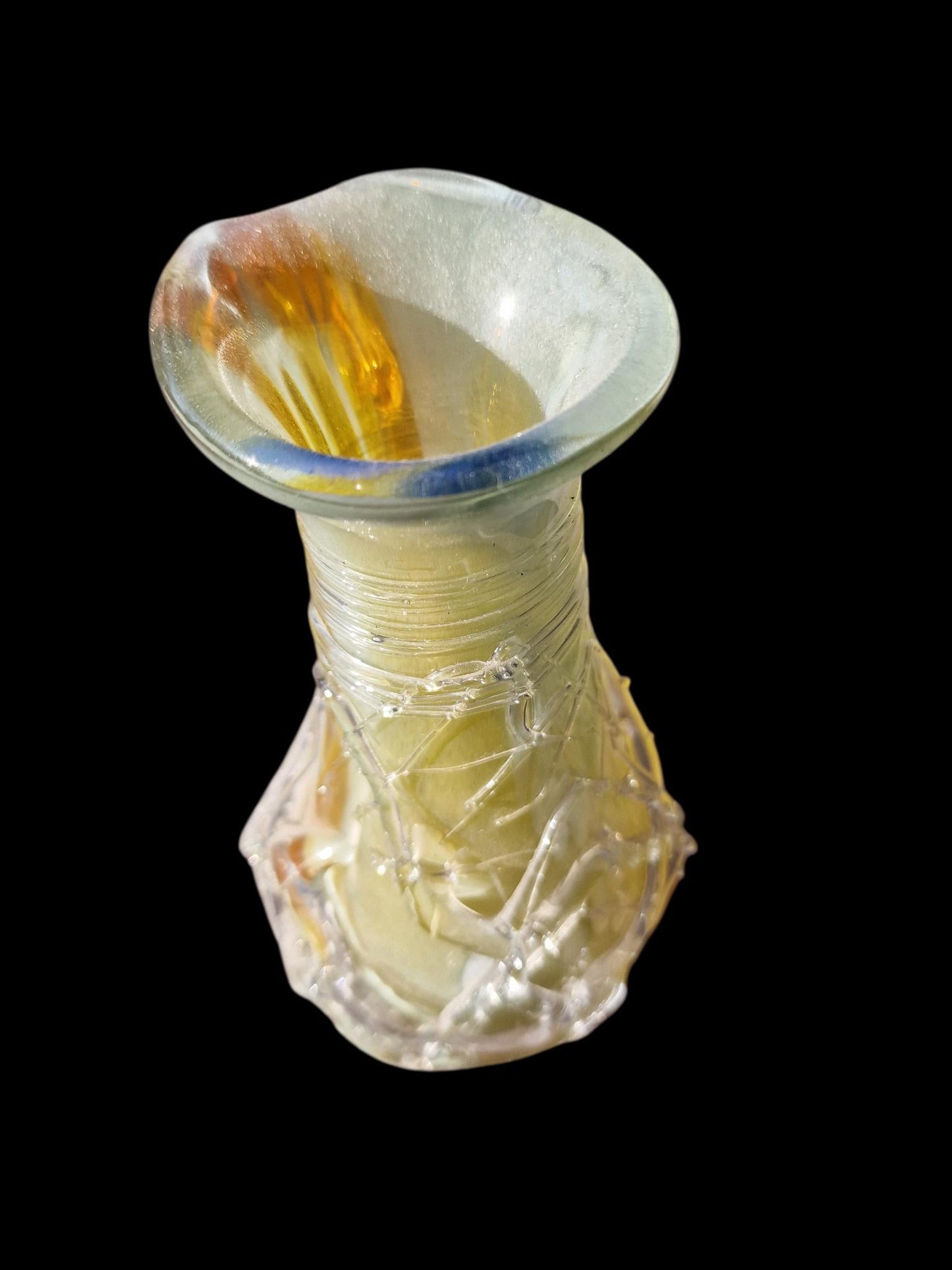 Murano glass art , venezian mouth blown vase