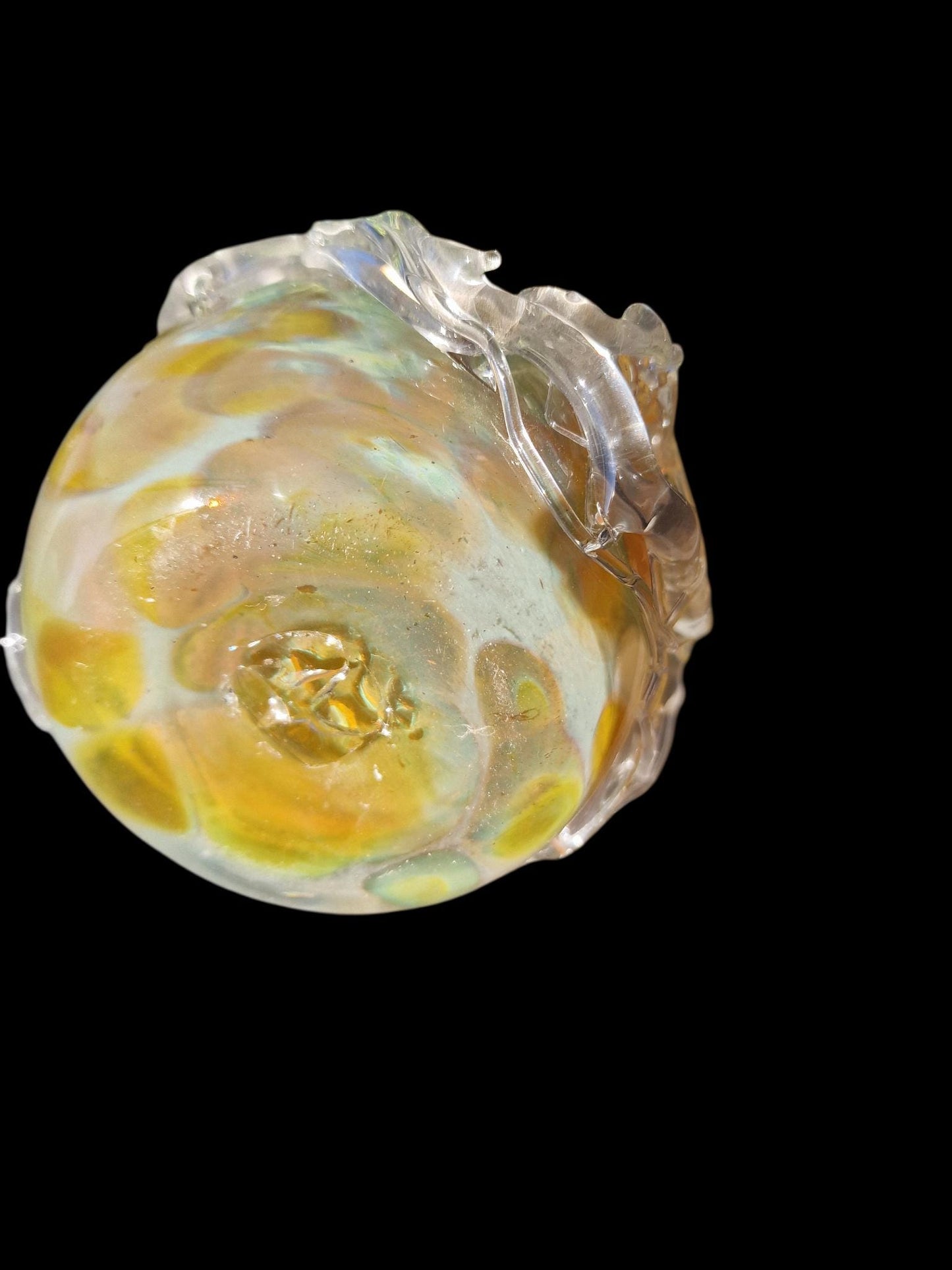 Murano glass art , venezian mouth blown vase