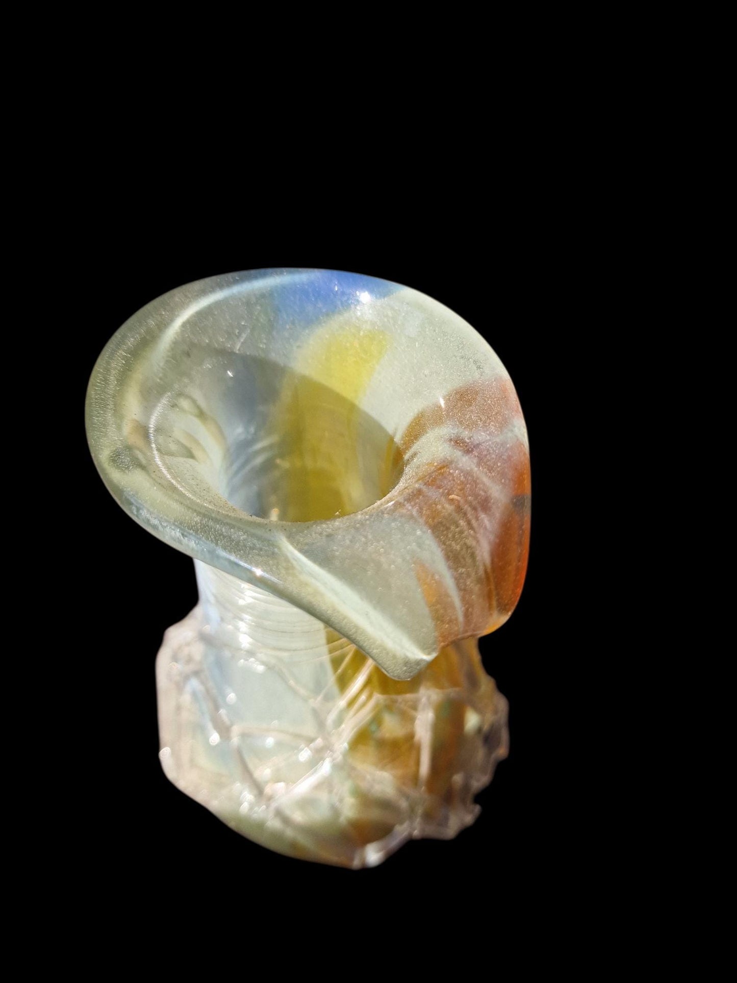 Murano glass art , venezian mouth blown vase