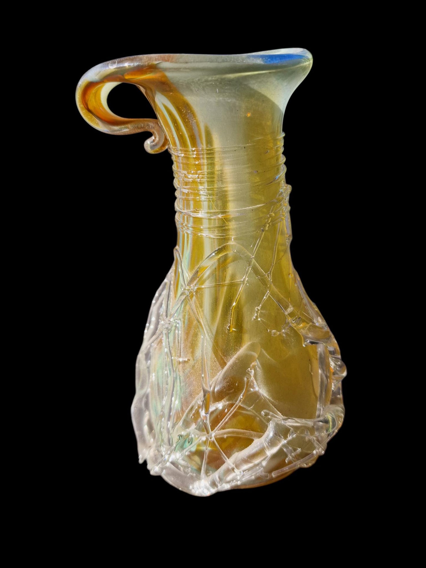 Murano glass art , venezian mouth blown vase