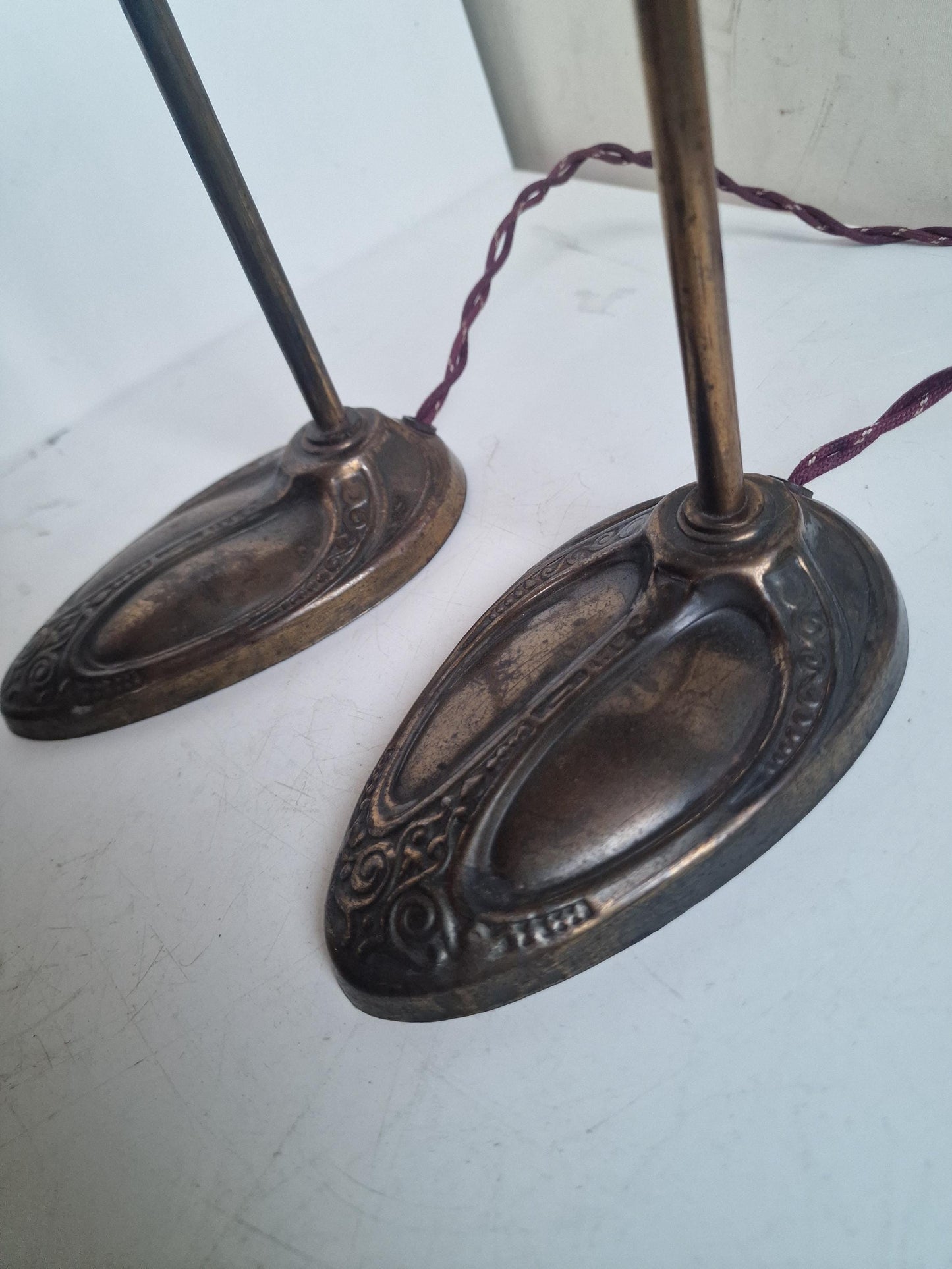 a pair of antique lamps table tafellamp retro design vintage klassiek