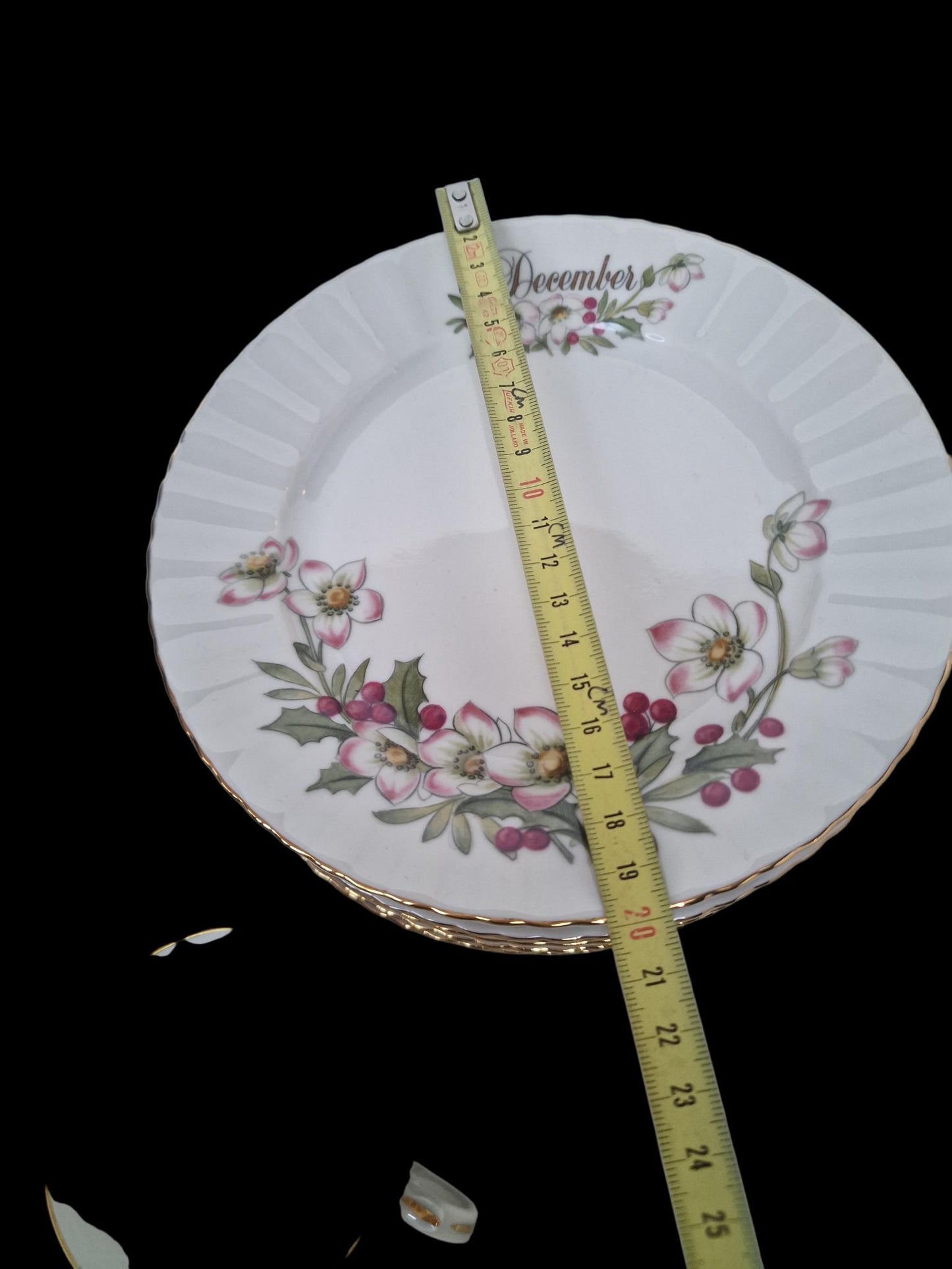 Seltmann Weiden 12 months Porcelain Breakfast Set – Floral Calendar China, W. Germany
