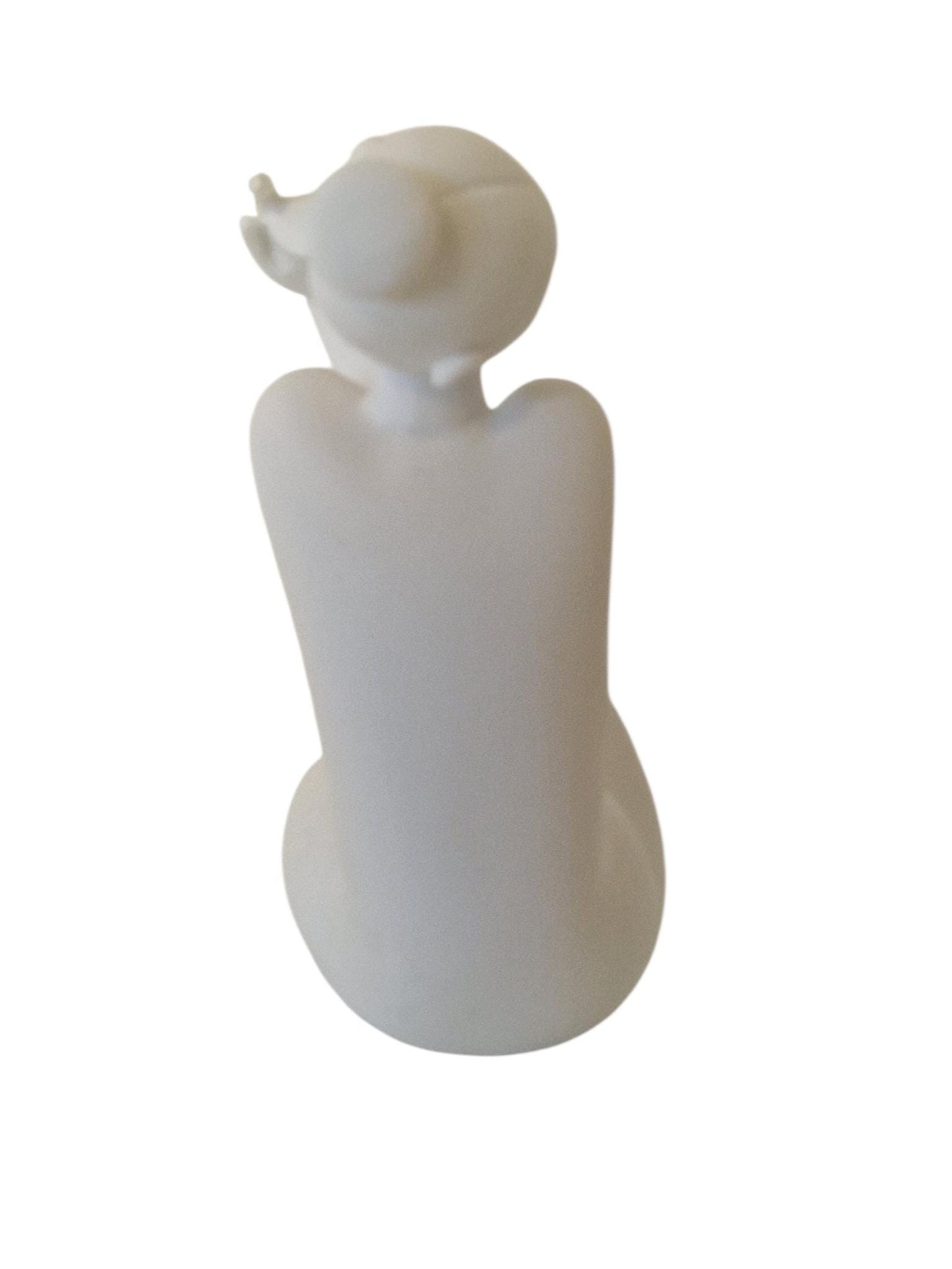 White Polystone Female Sculpture, Modern Italian Design Figure