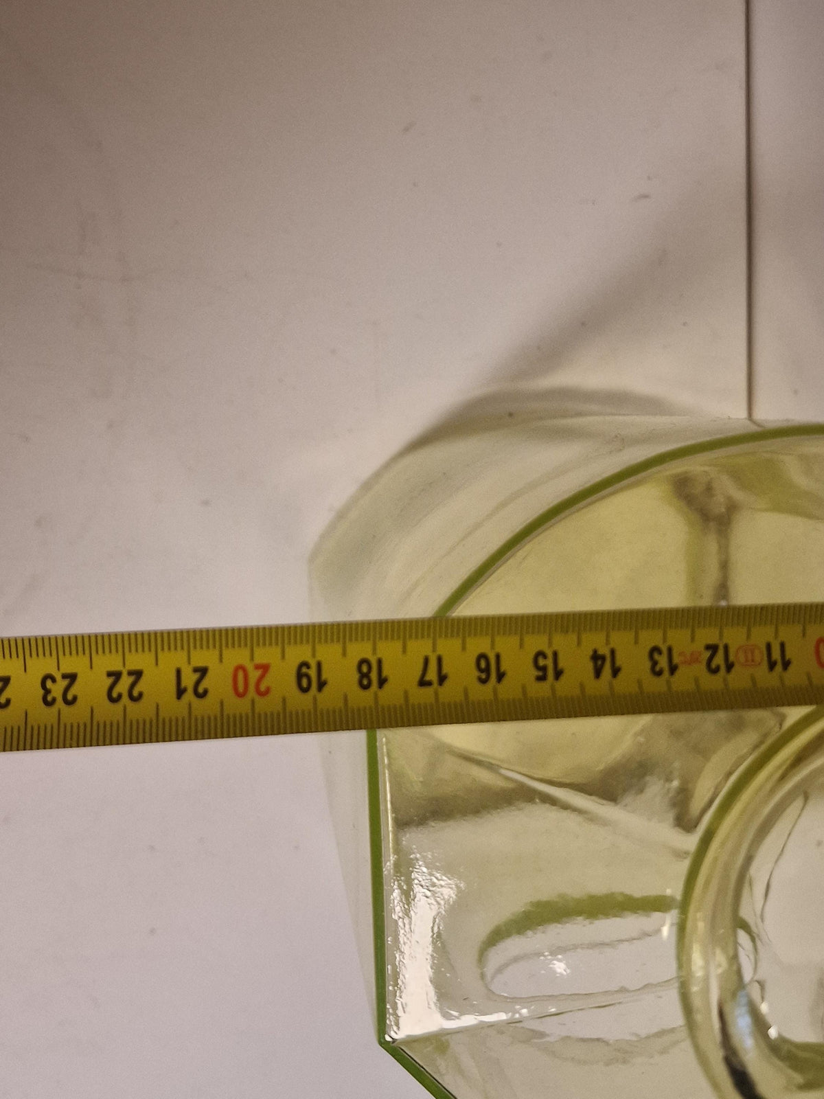 Antique Uranium Glass Herbarium Bottle, Vaseline Glass Botanical Display Jar uv reactiv science curiosa