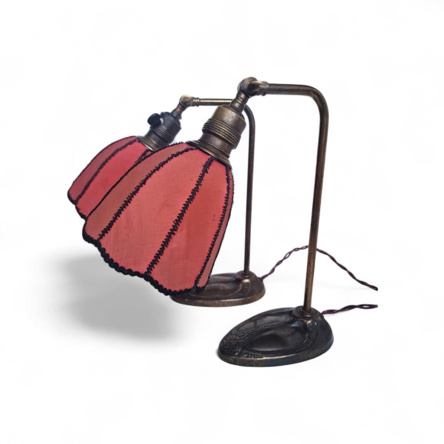 a pair of antique lamps table tafellamp retro design vintage klassiek